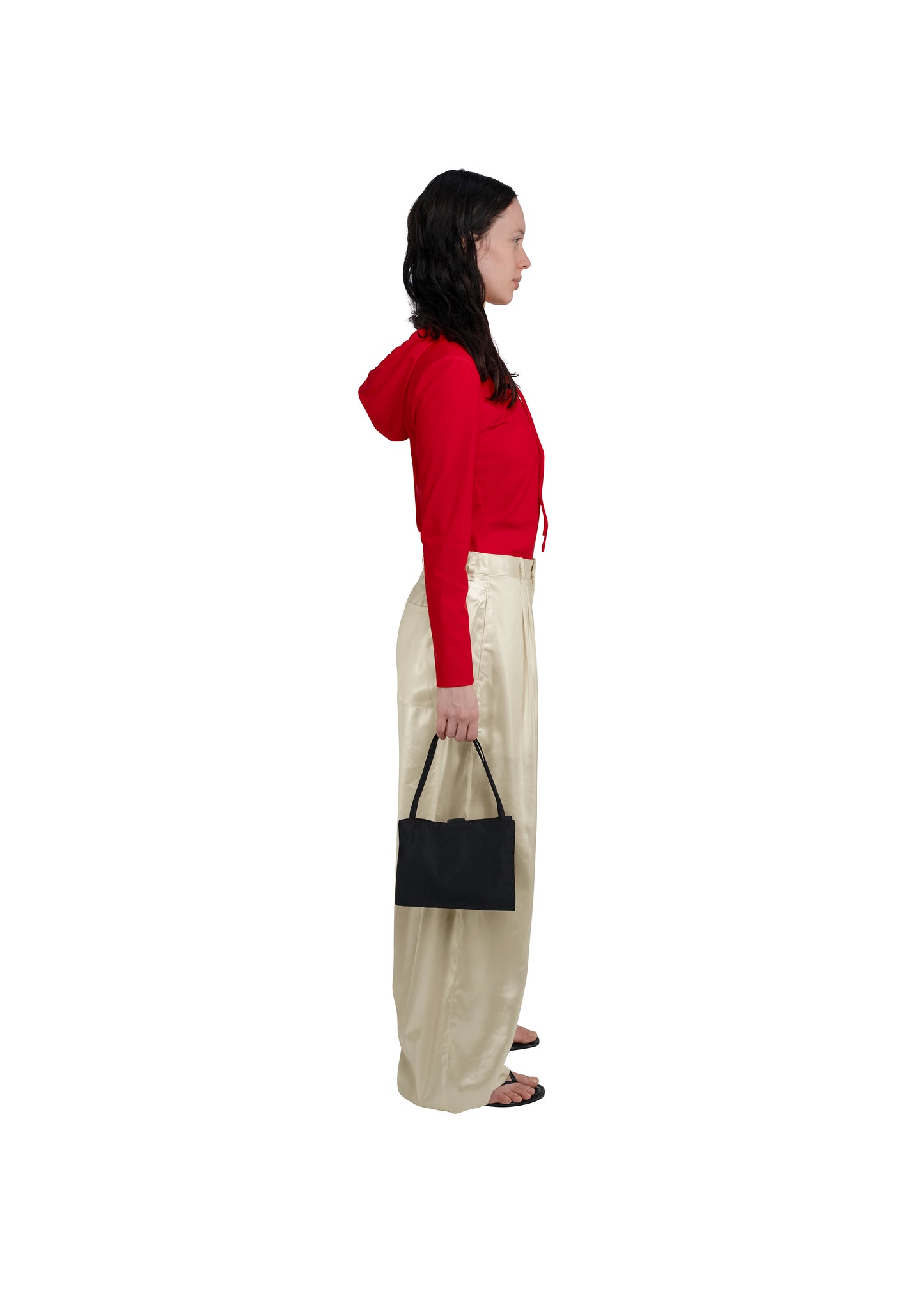 MINI LADY BAG IN BLACK SILK