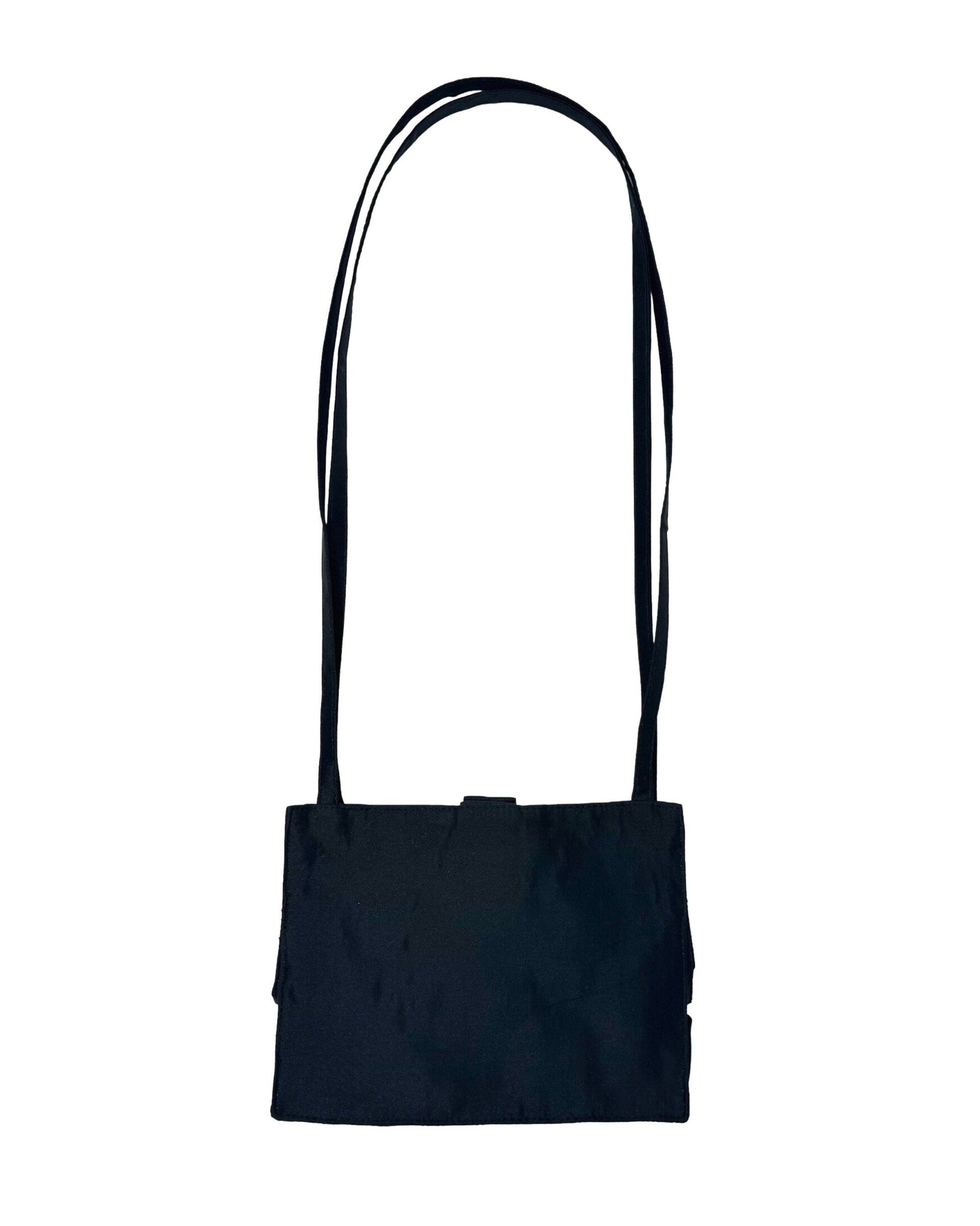 MINI LADY CROSSBODY BAG IN BLACK SILK