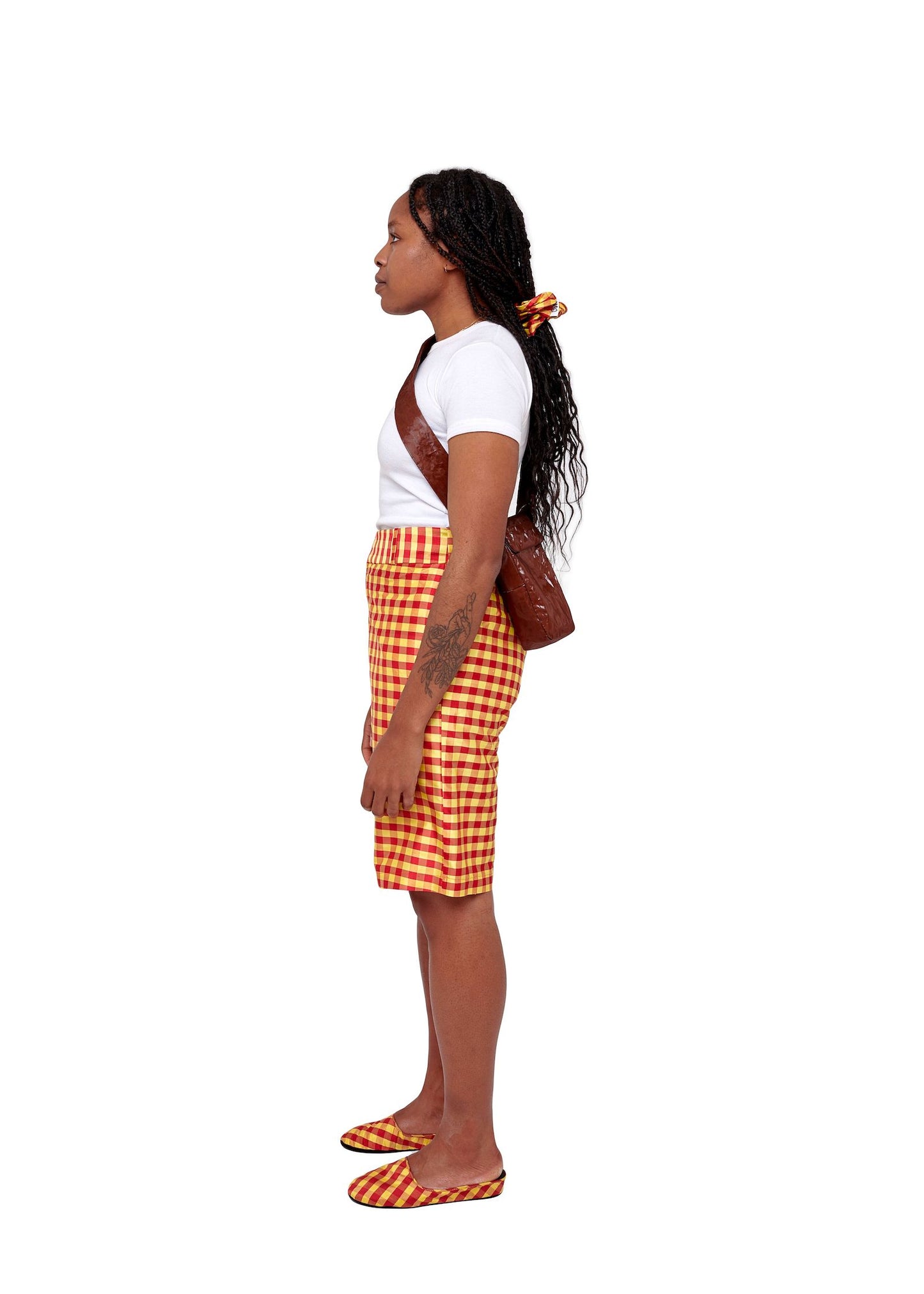 Caramel Ramie Iphone Crossbody
