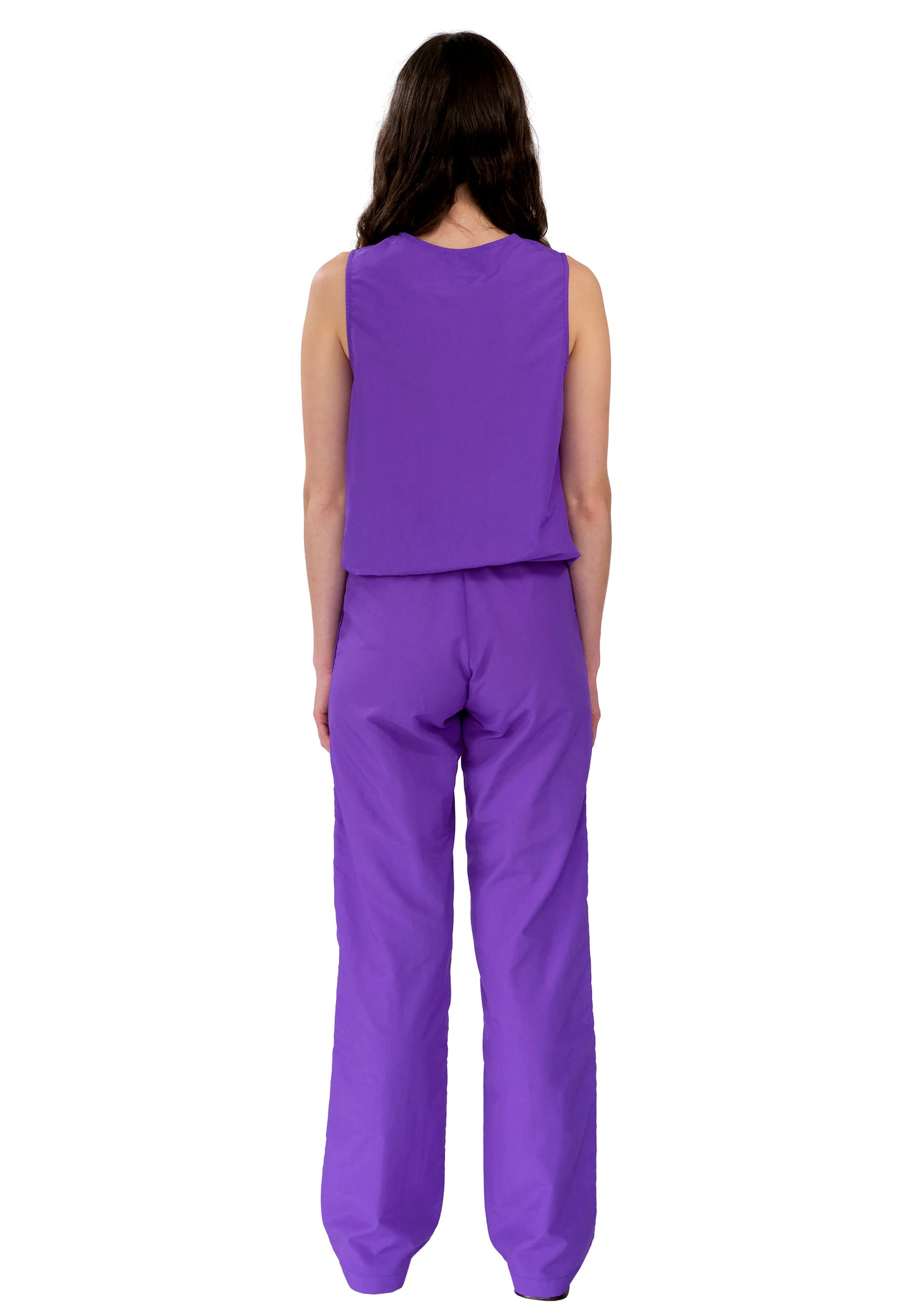 NYLON PURPLE PULLOVER VEST