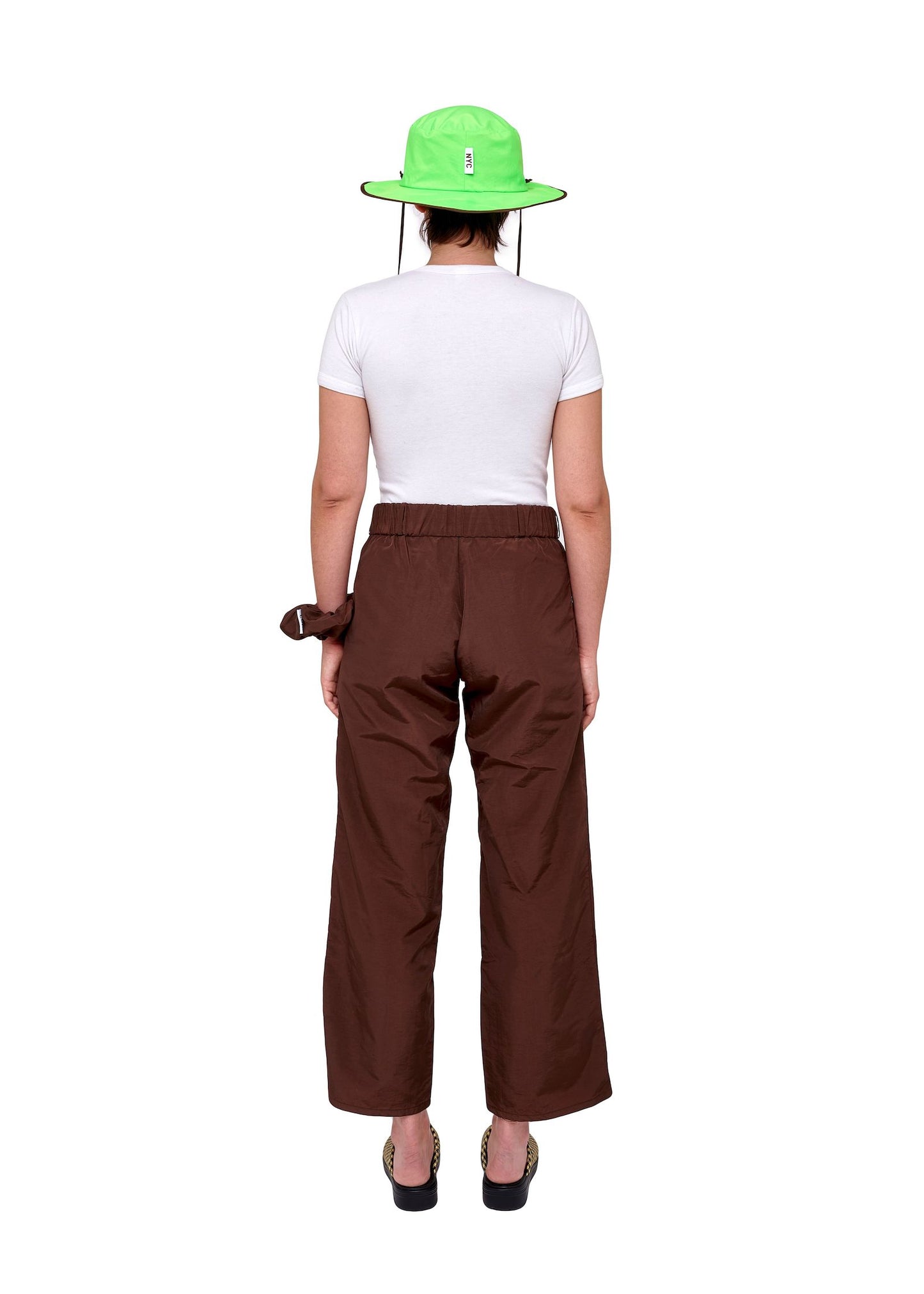 Chocolate Nylon Pants