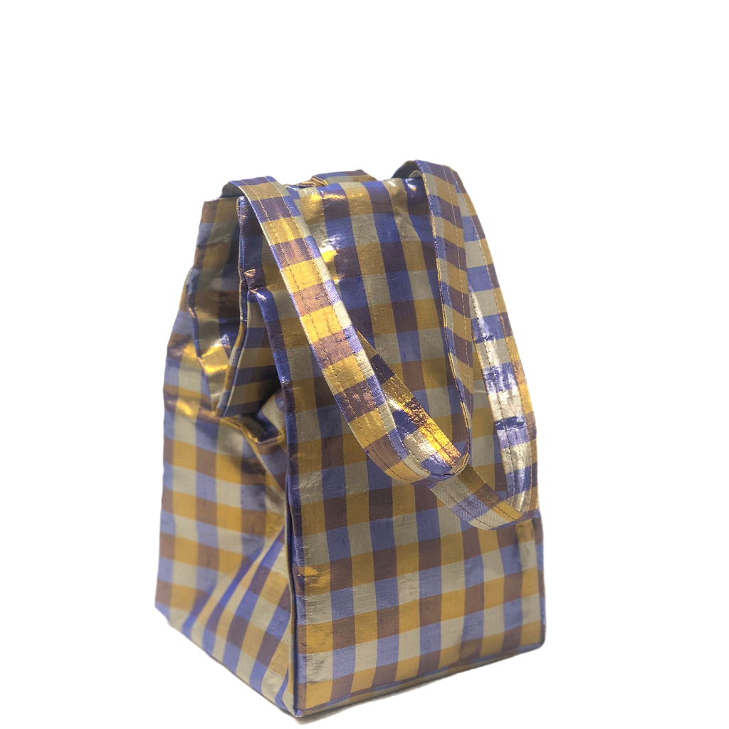 IRIDESCENT METALLIC BLUE EVERYDAY BAG - Made To Order
