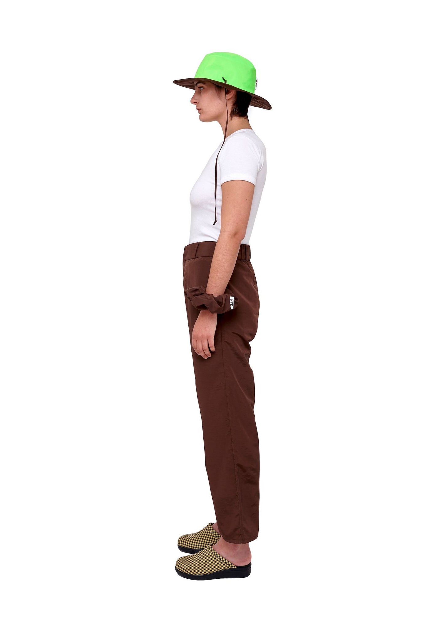 Chocolate Nylon Pants