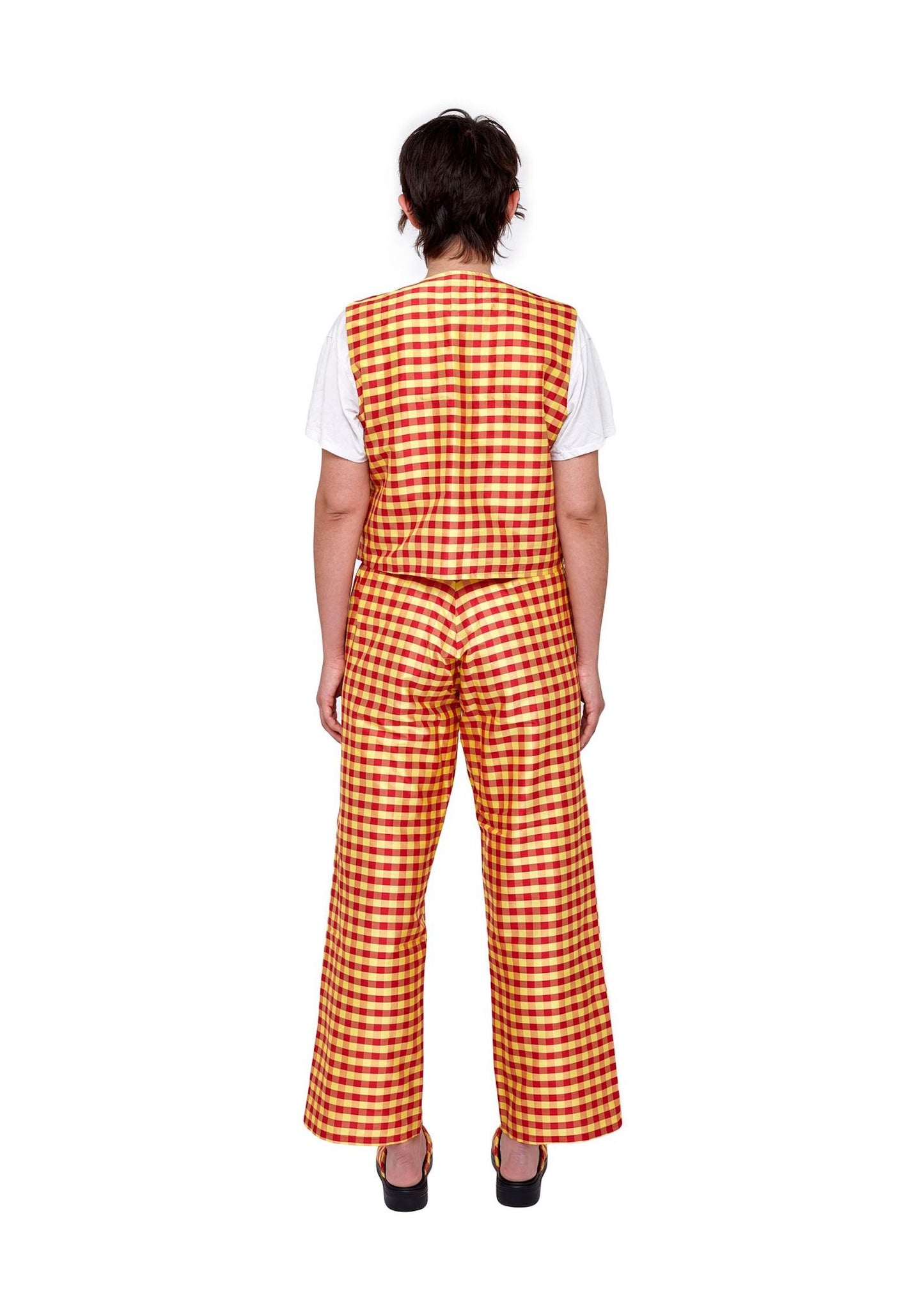Gingham Red Yellow Pants