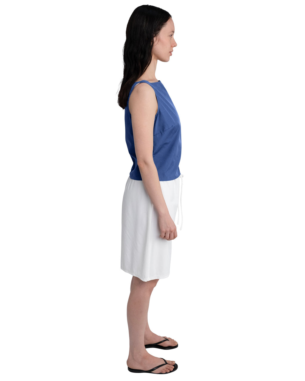 BOAT NECK TOP IN PERIWINKLE