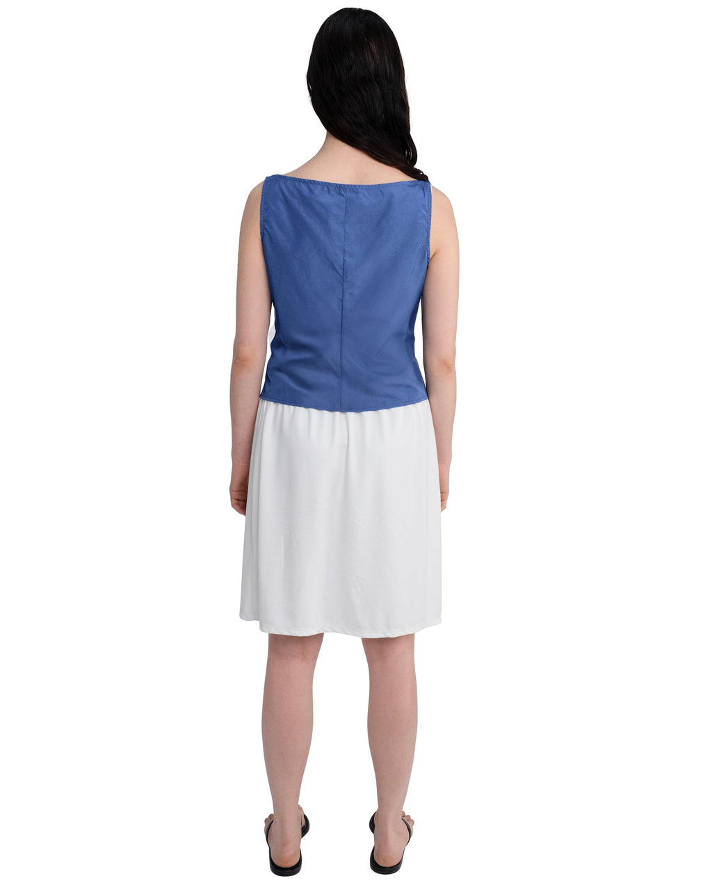 BOAT NECK TOP IN PERIWINKLE