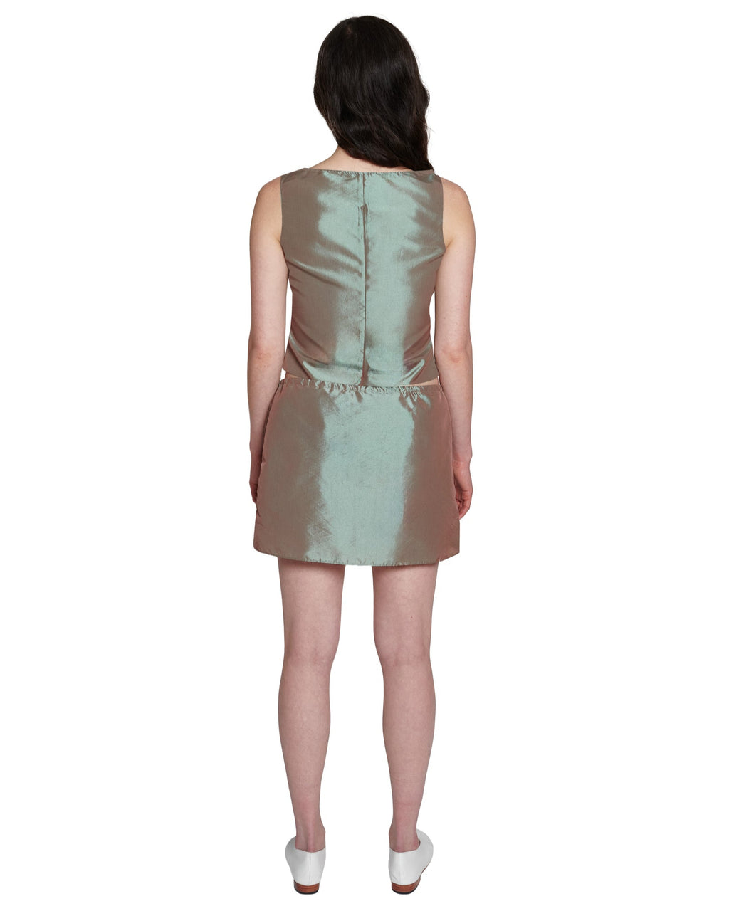 MINI SKIRT IN JADE