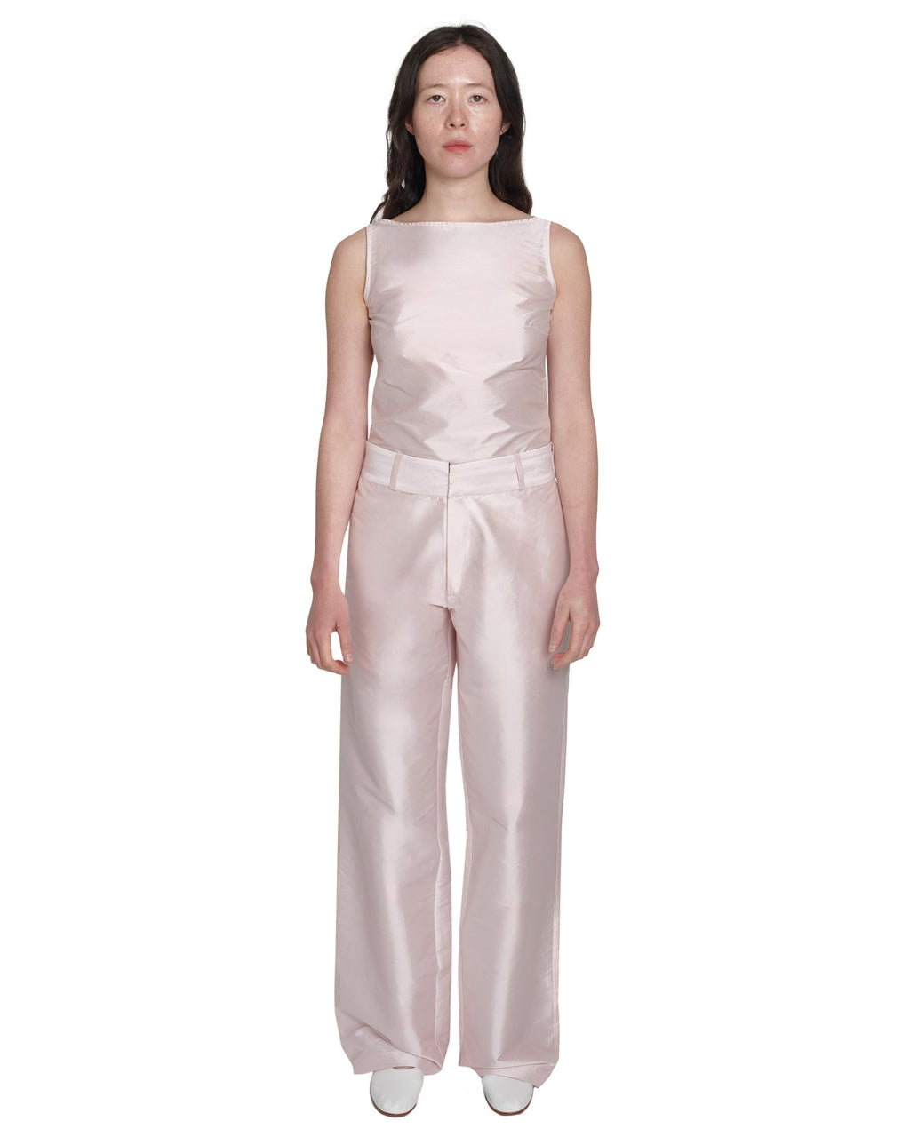 EVERYONE PANT IN PINK SILK
