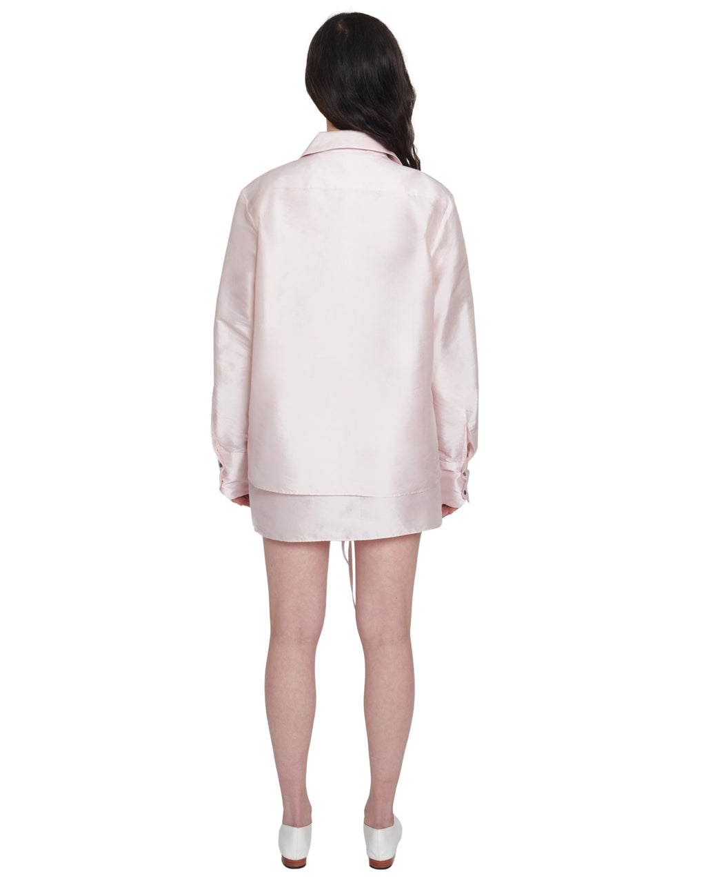PINK SILK SNAP DOWN SHIRT | COA NYC