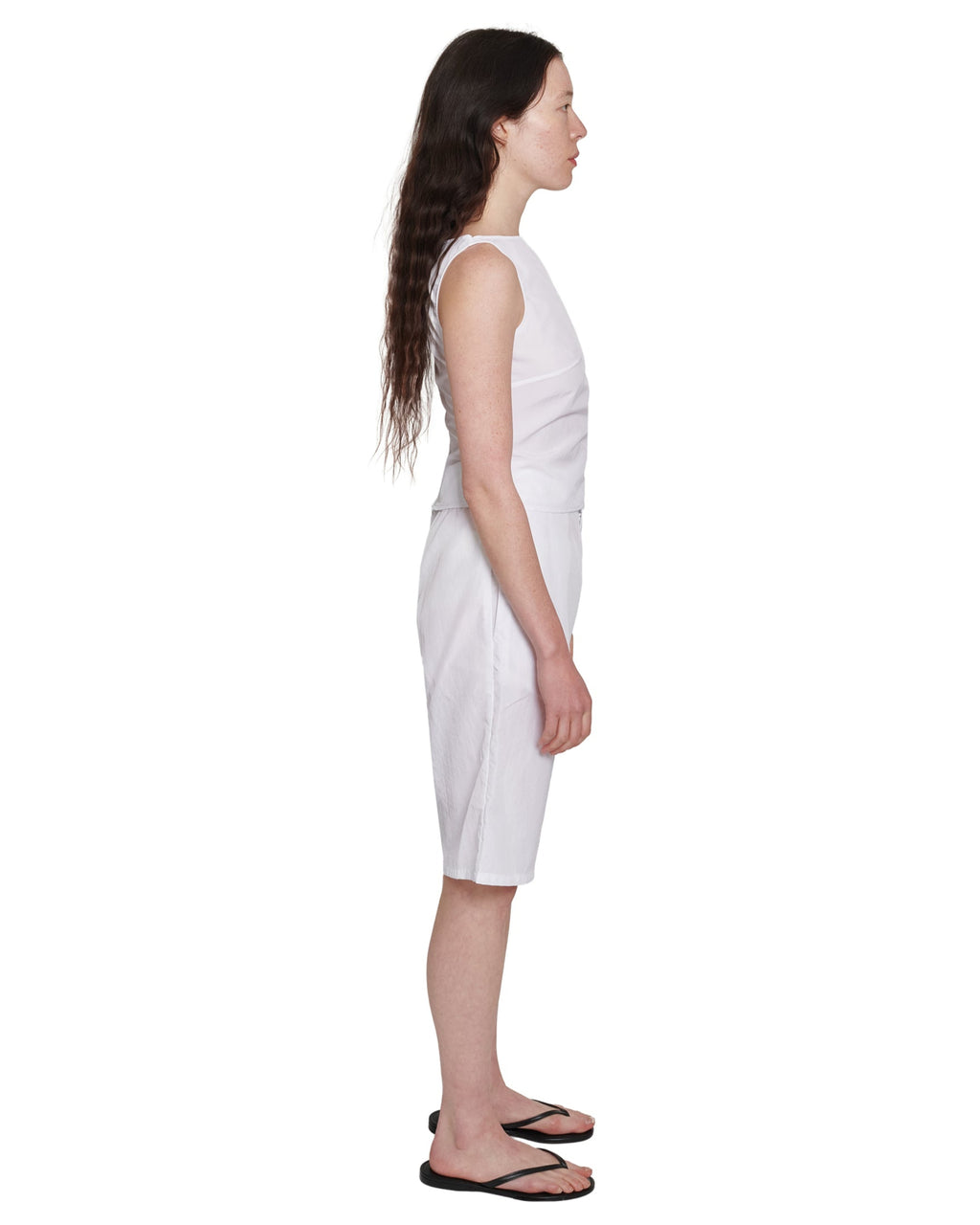 SHORTS IN WHITE NYLON