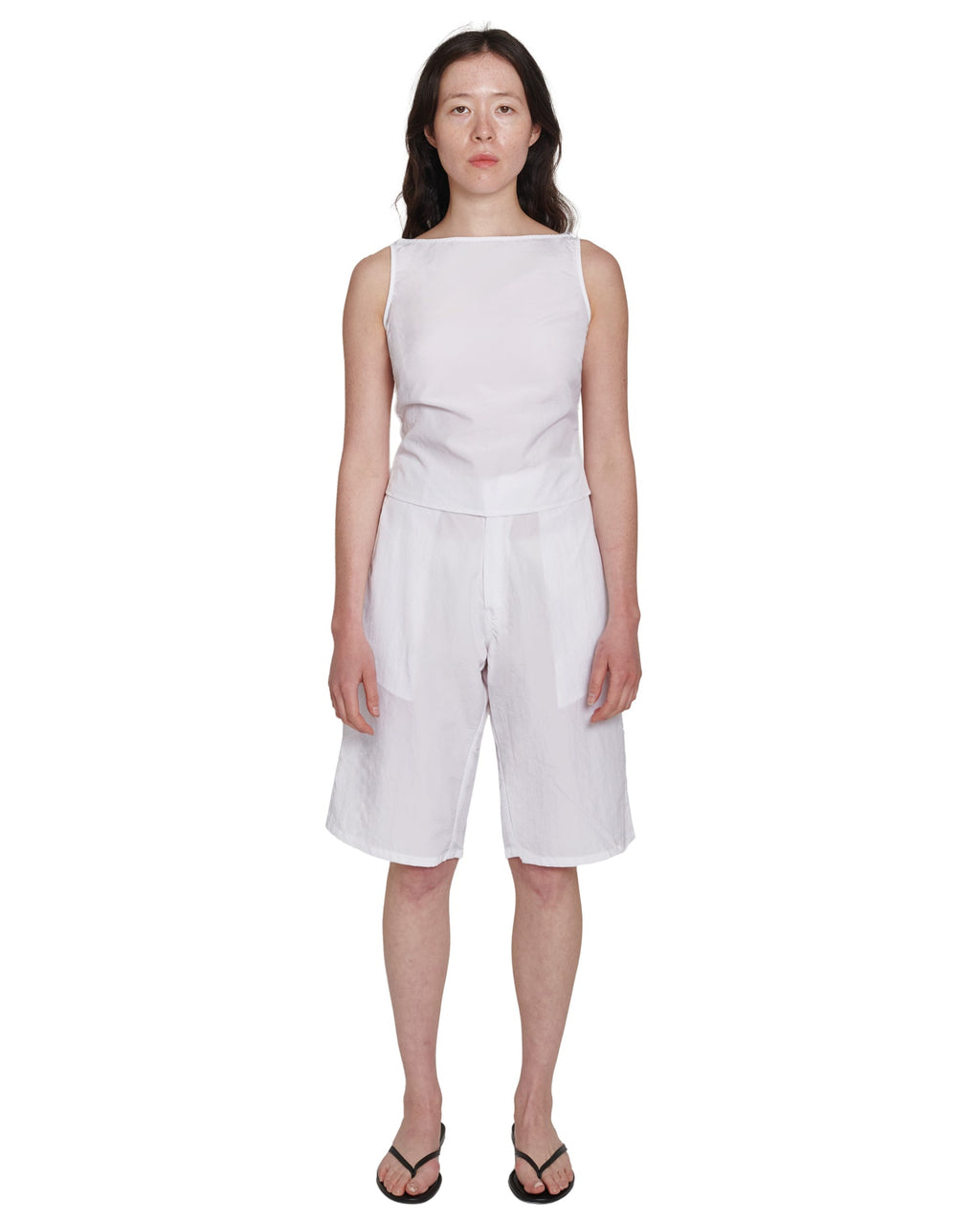 SHORTS IN WHITE NYLON