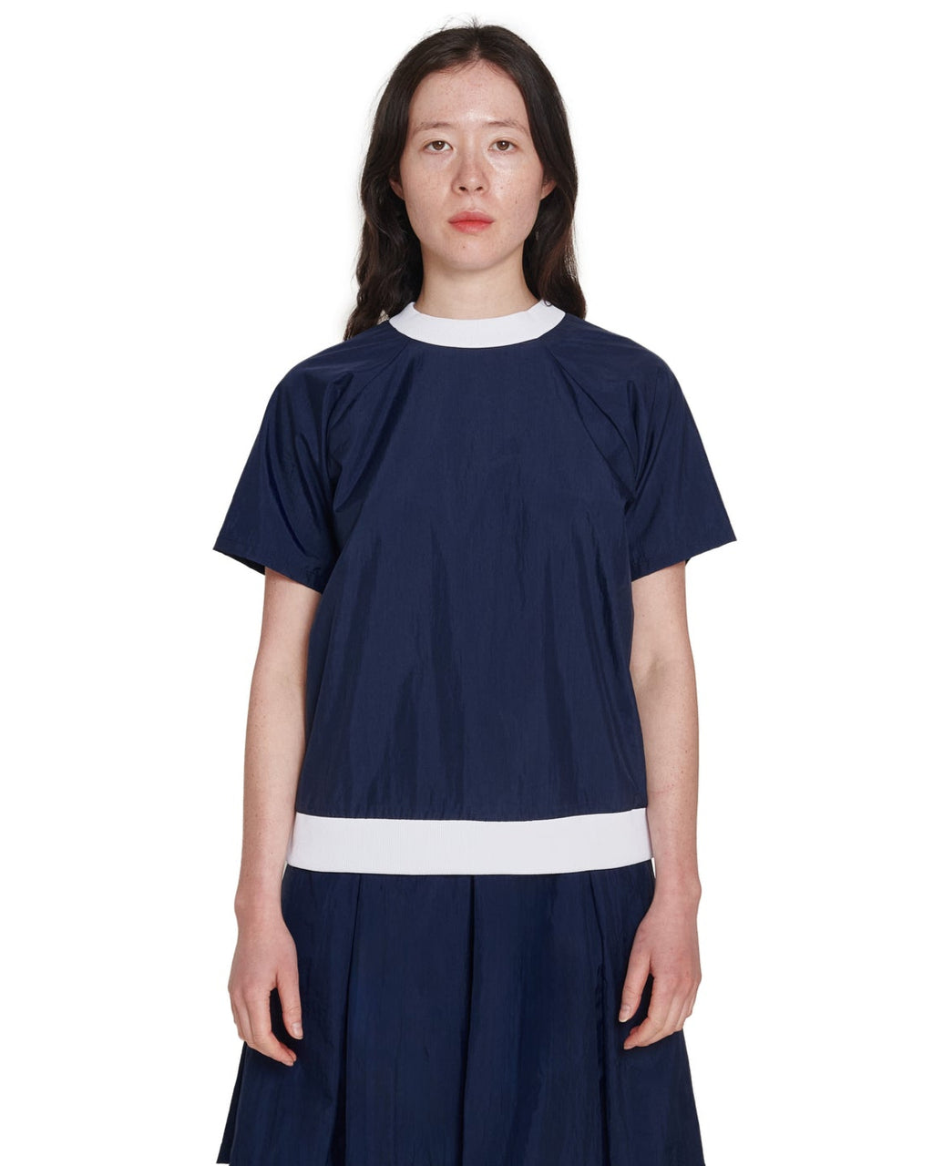 NAVY NYLON SS PULL OVER | COA NYC