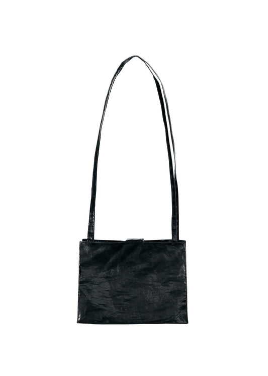 MINI LONG LADY BAG IN BLACK RAINWEAR