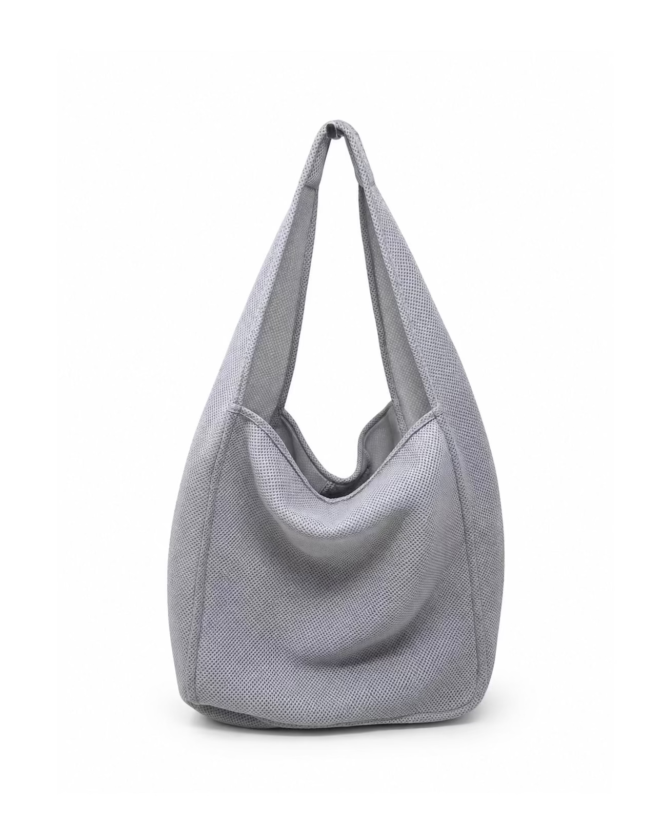COMPACT TOTE IN GREY MESH
