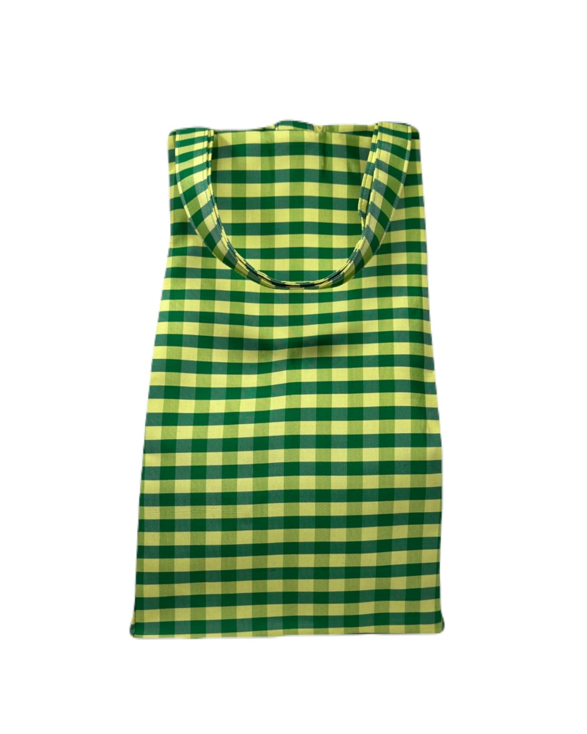 XL EVERYDAY BAG IN GINGHAM GREEN YELLOW