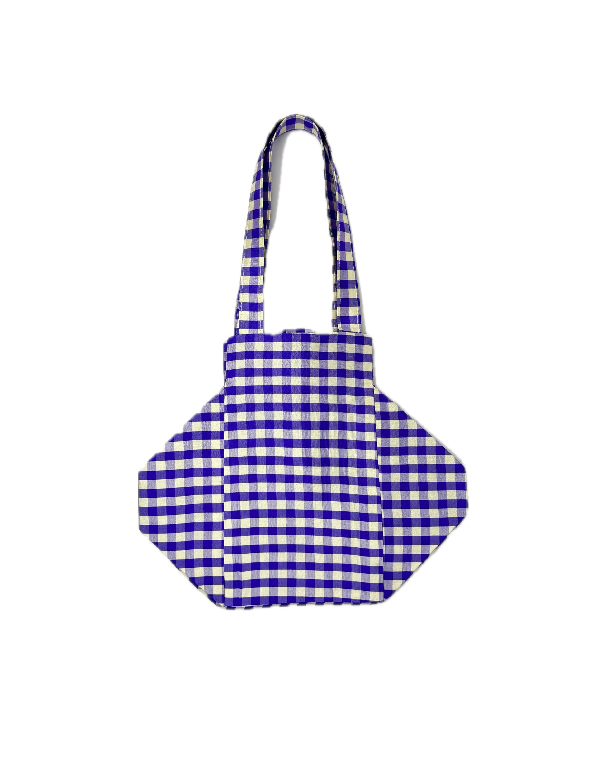 EVERYDAY BAG IN GINGHAM PURPLE IVORY