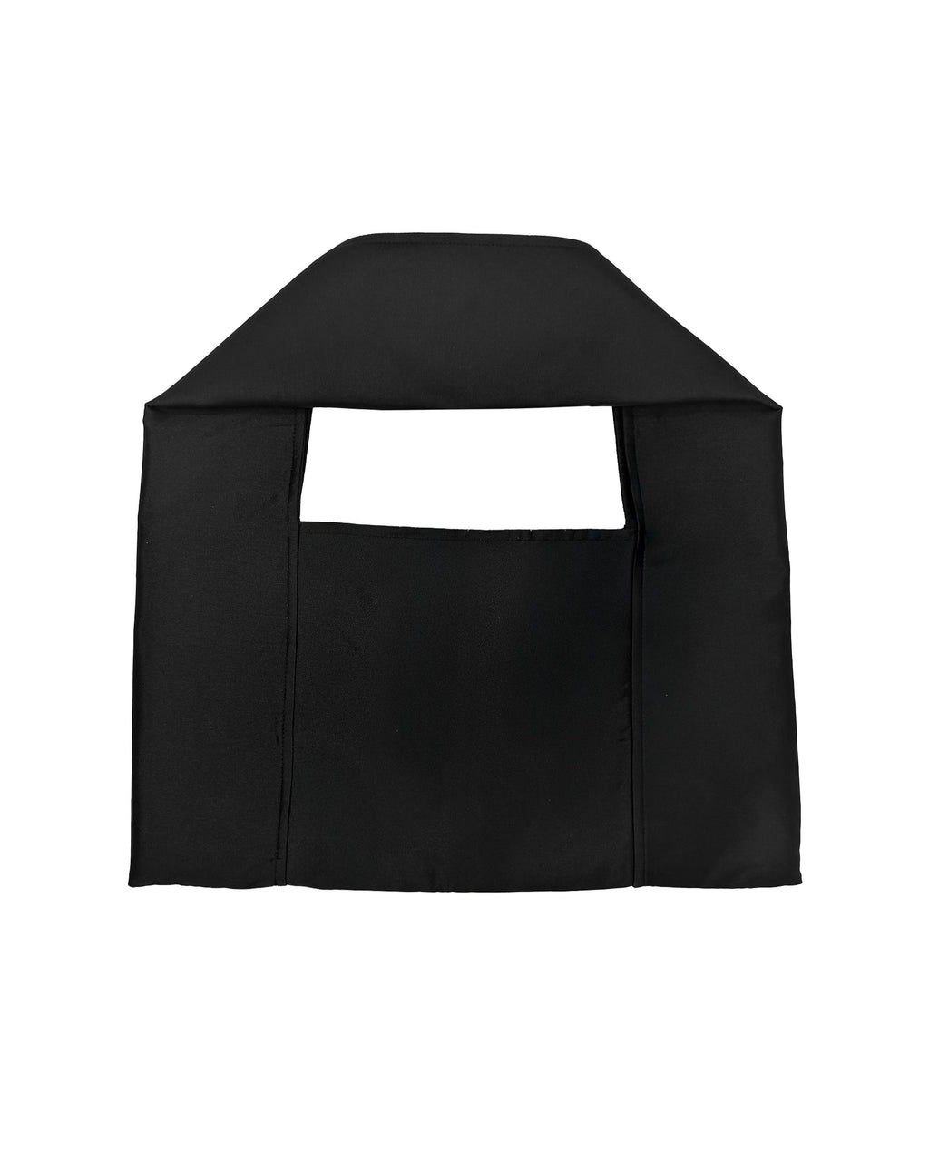 REVERSIBLE FLAT BAG IN BLACK SILK
