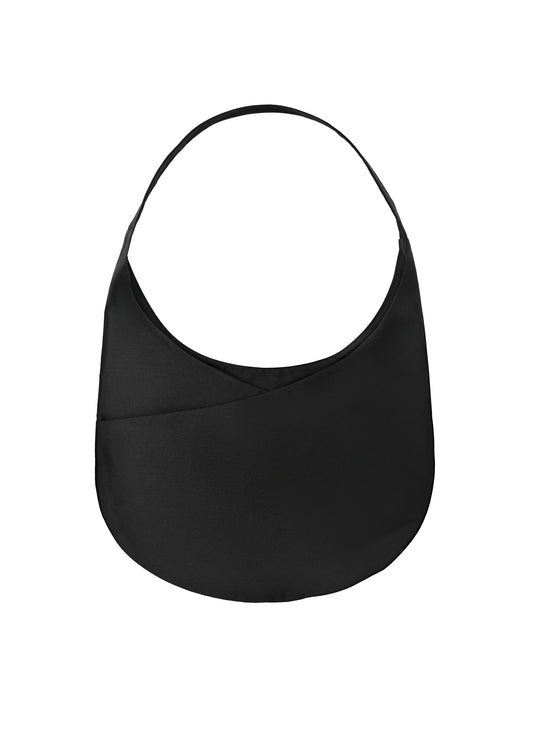 HOBO CROSSBODY BAG IN BLACK SILK