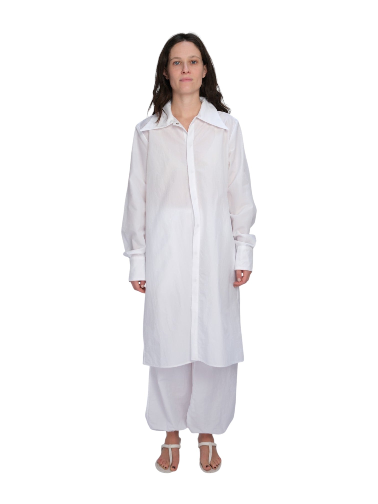 COA NYC | SNAP DOWN DRESS IN WHITE