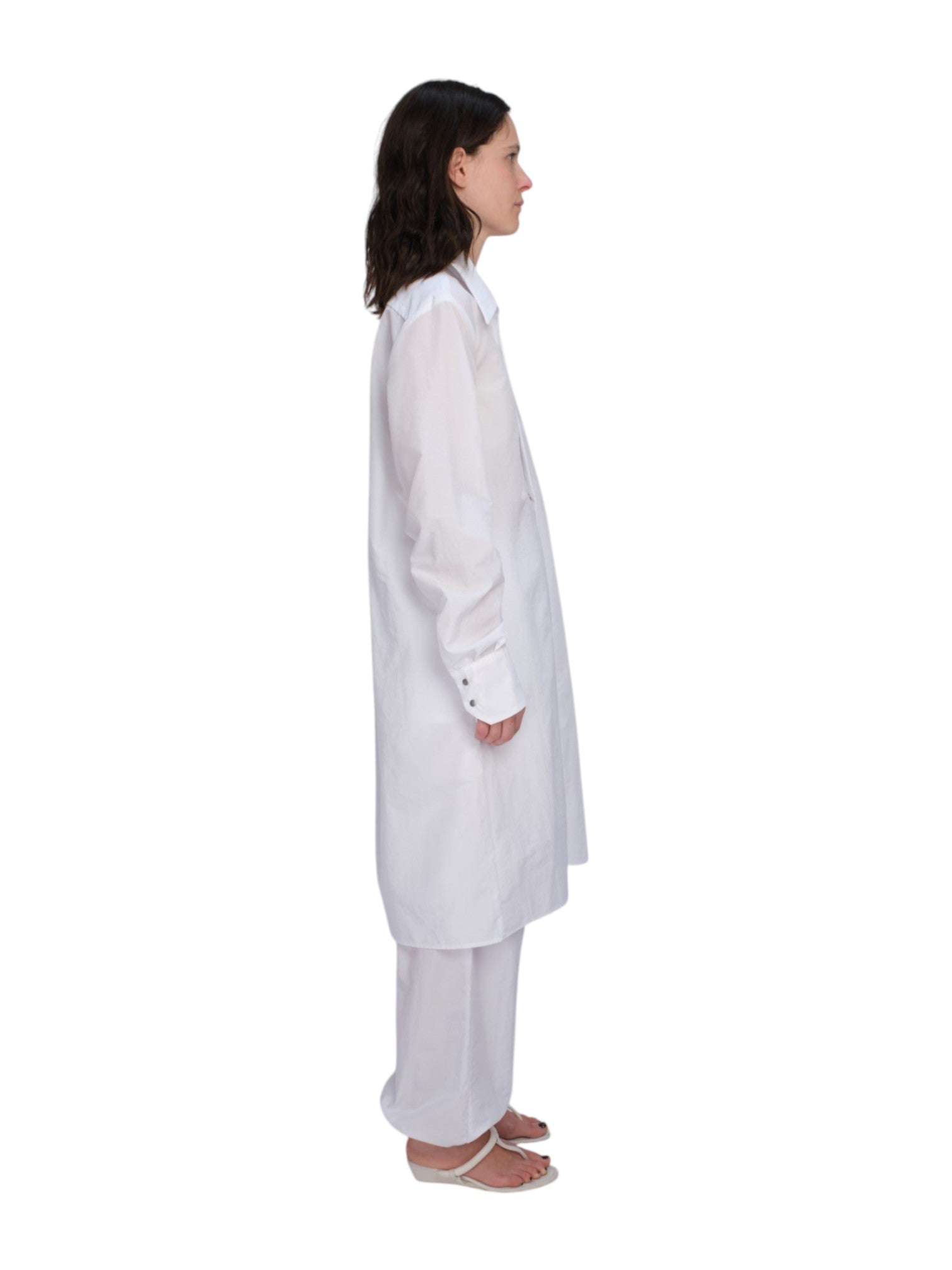 COA NYC | SNAP DOWN DRESS IN WHITE