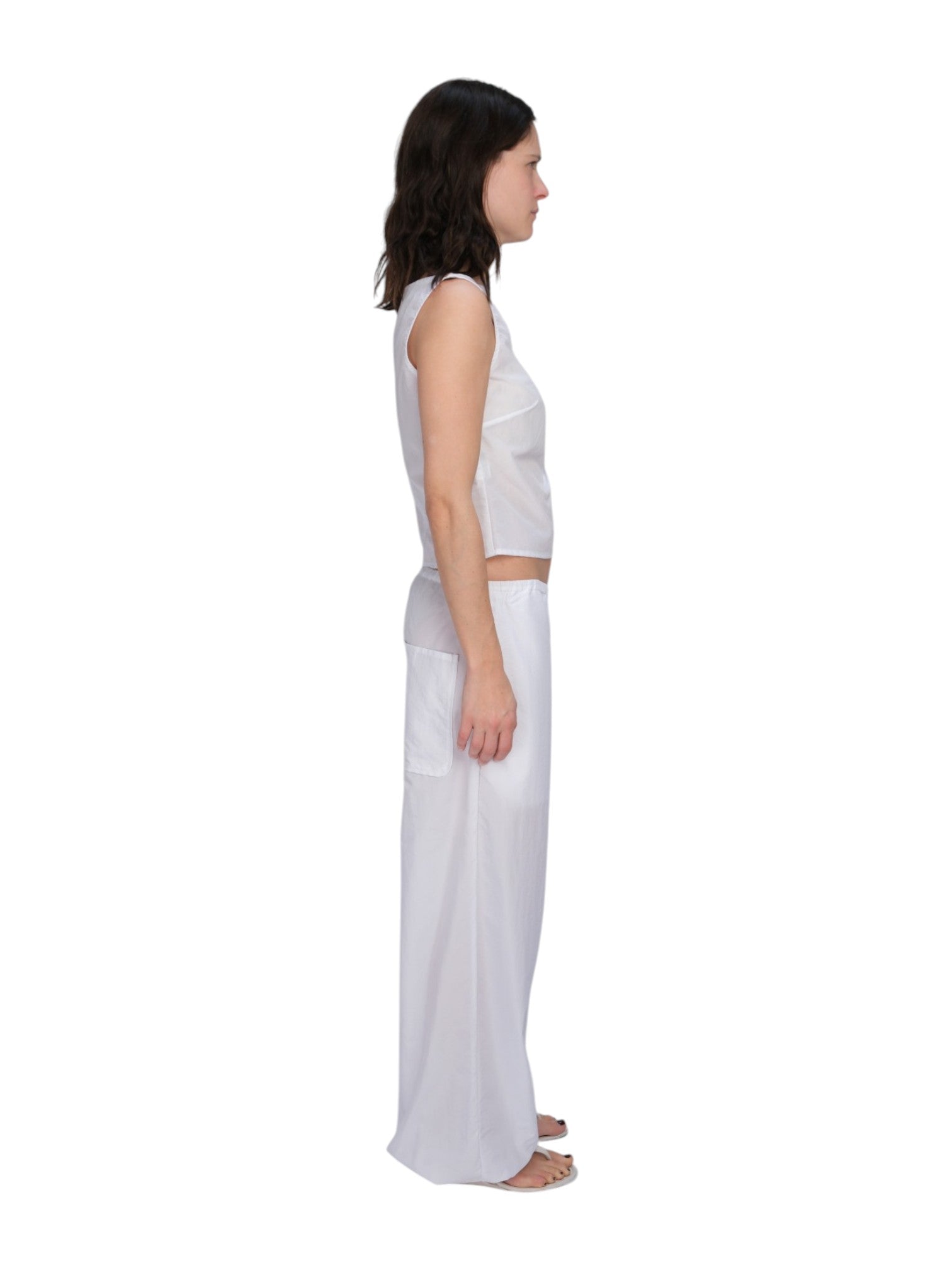 COA NYC | COZY PANT IN WHITE NYLON