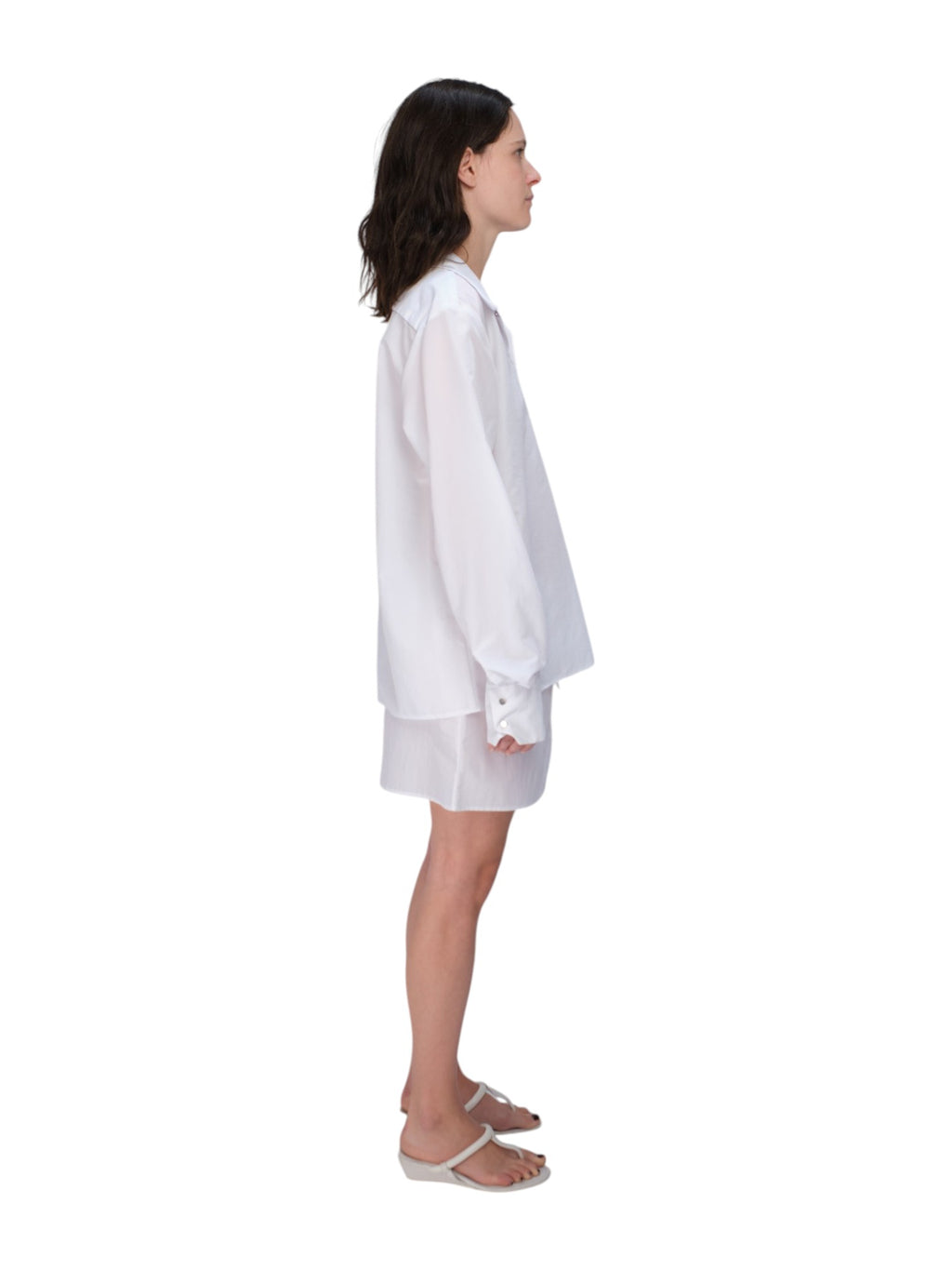 COA NYC | MINI SKIRT IN WHITE NYLON
