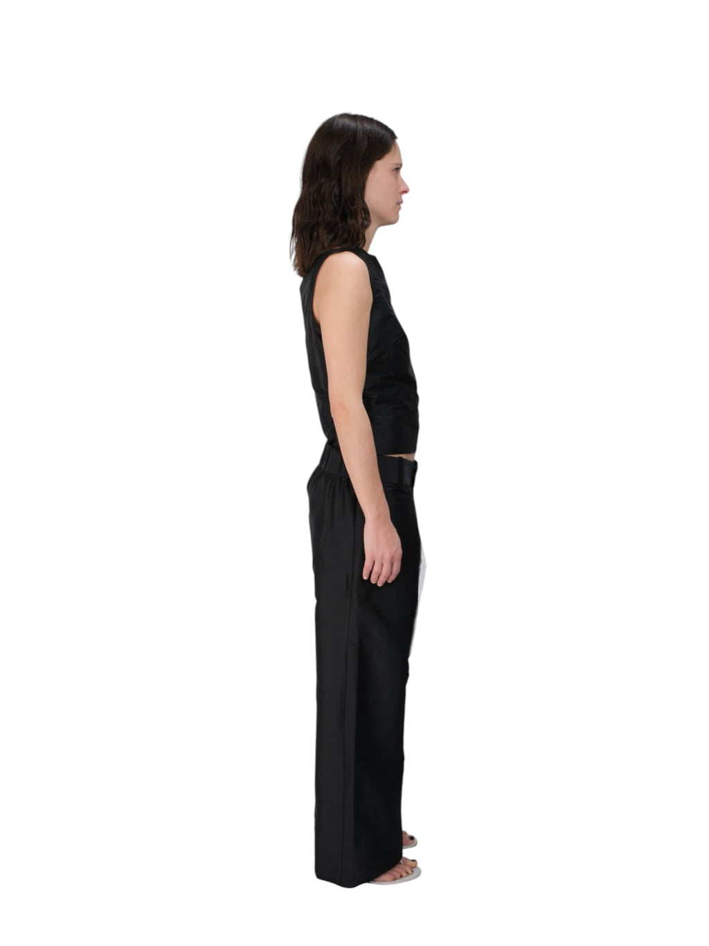 EVERYONE PANT IN BLACK SILK