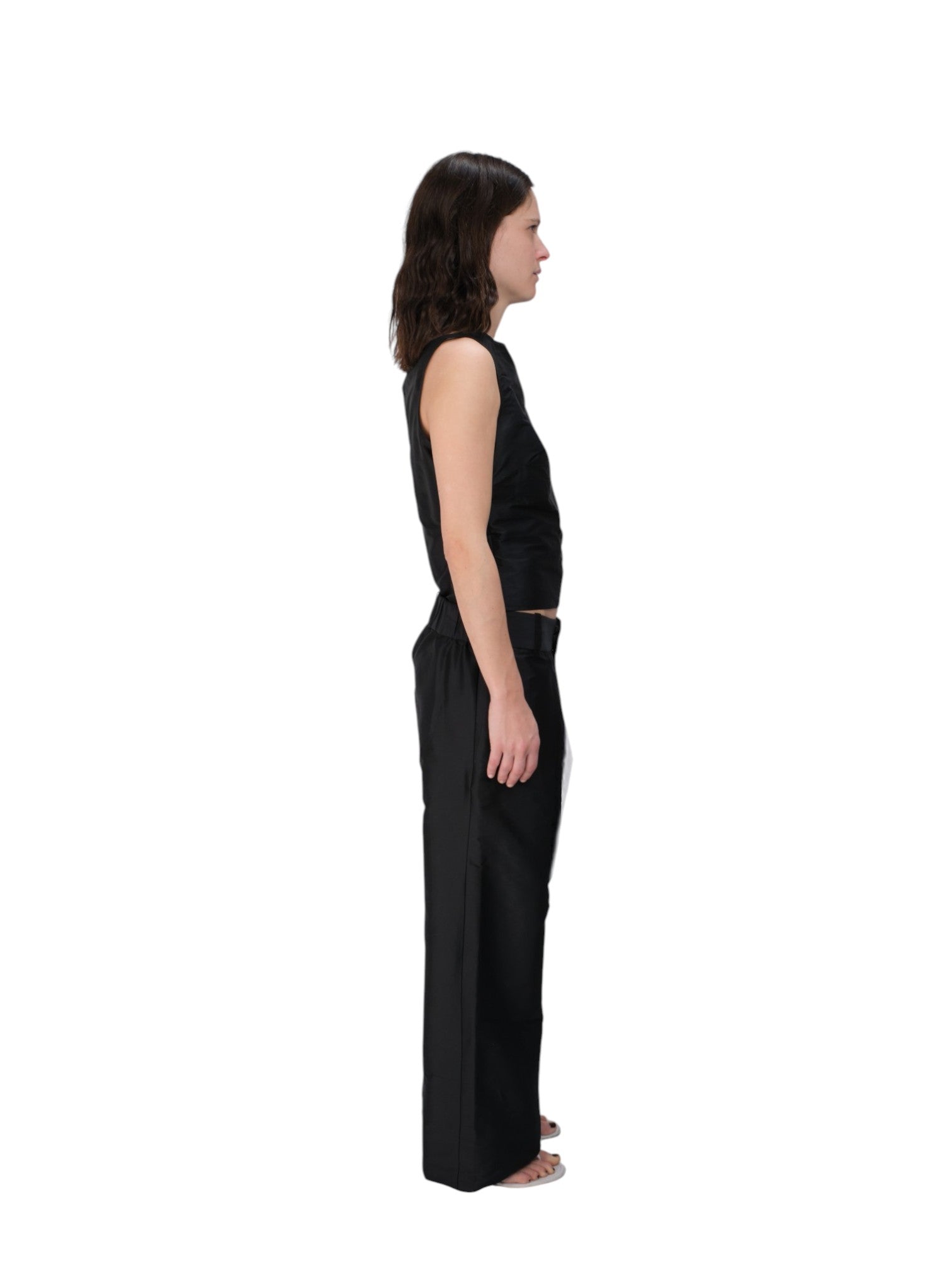 EVERYONE PANT IN BLACK SILK