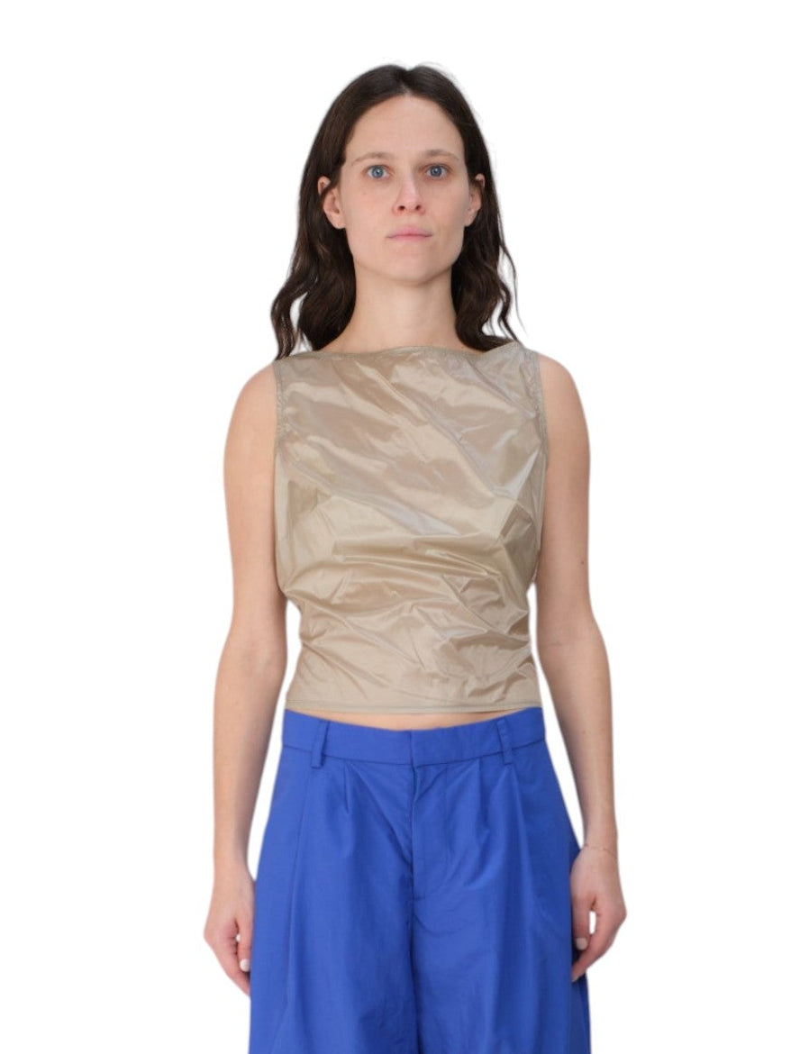 COA NYC |BOATNECK TOP IN UMBER