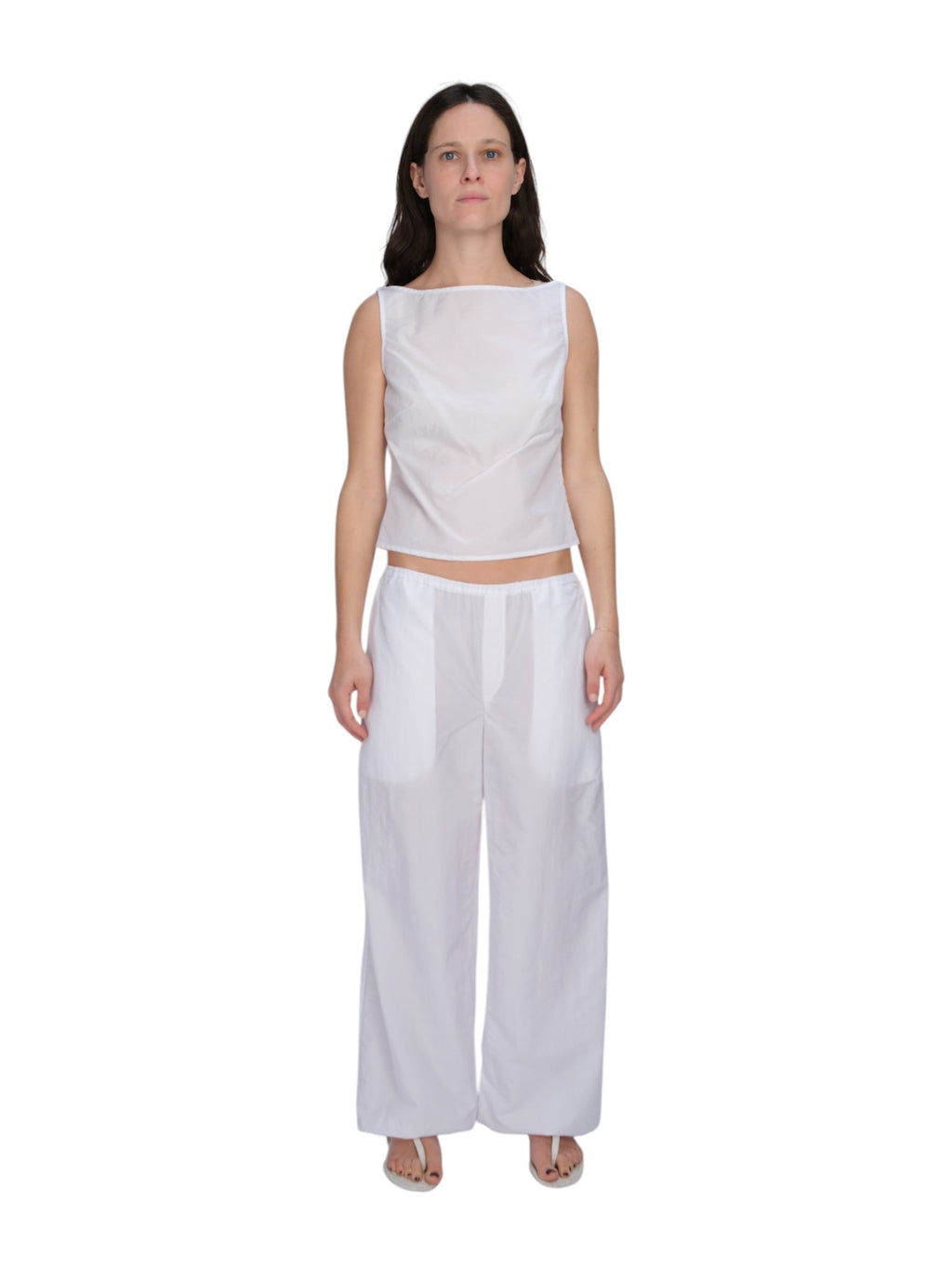 COA NYC | COZY PANT IN WHITE NYLON