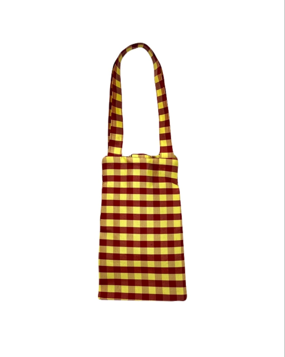 EVERYDAY BAG IN GINGHAM RED YELLOW