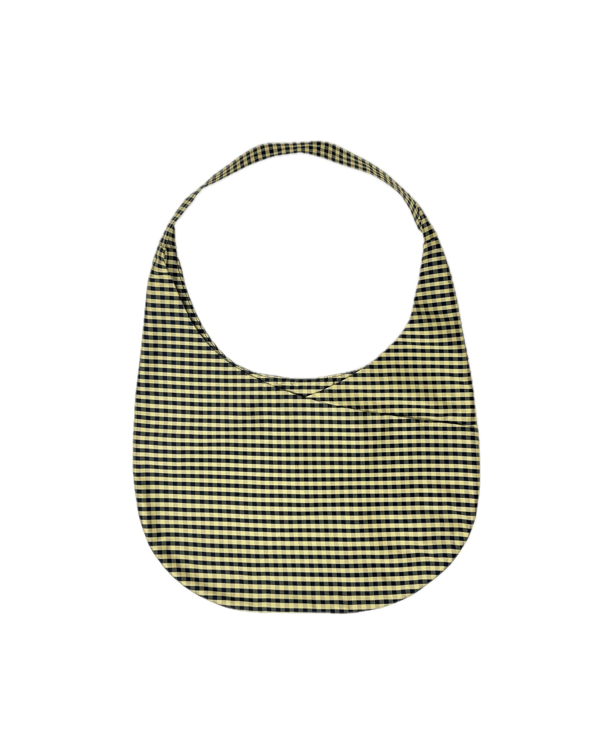 HOBO MINI BAG IN GINGHAM BLACK TAN