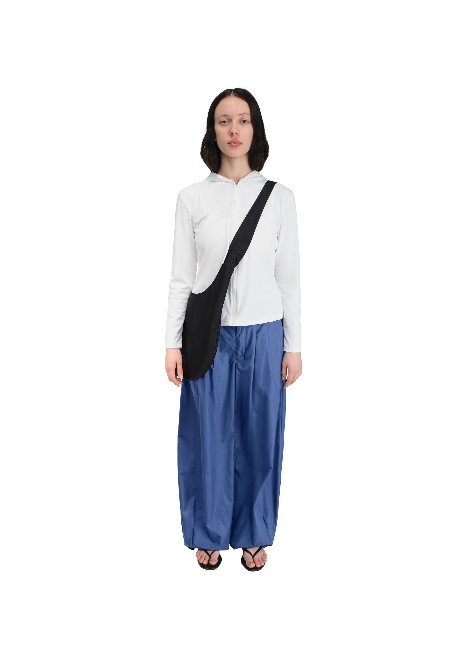 COA NYC | HOBO CROSSBODY BAG IN BLACK SILK