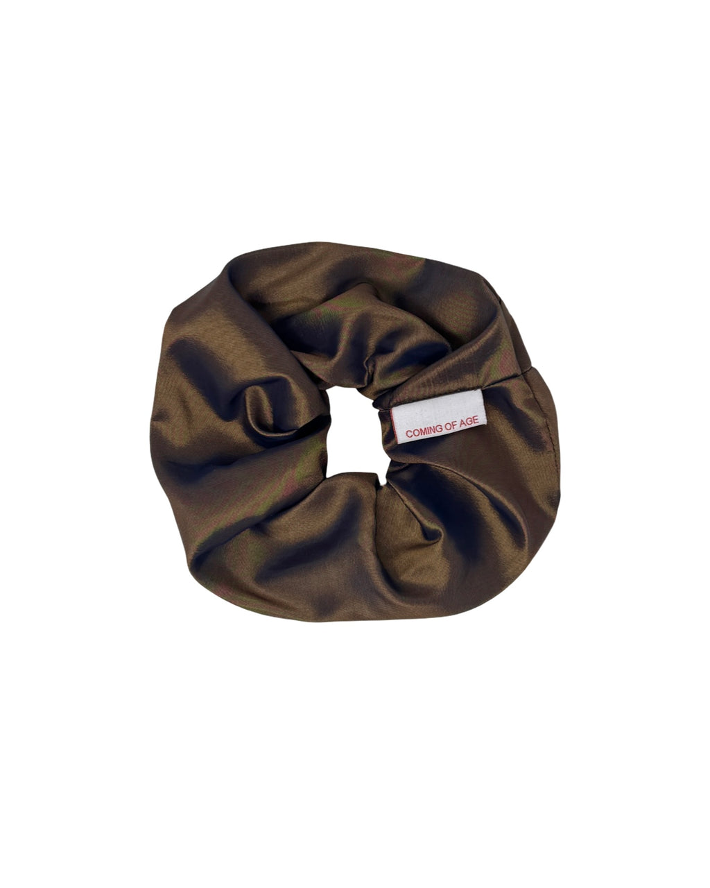SCRUNCHIE IN COPPER TAFFETA