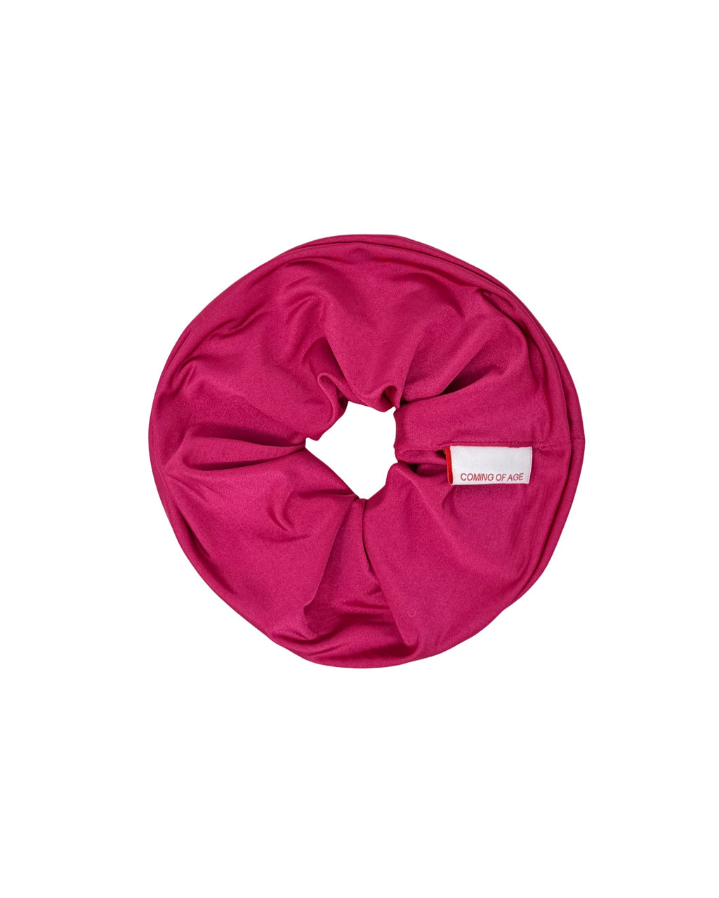 SCRUNCHIE IN BUBBLE GUM SPANDEX
