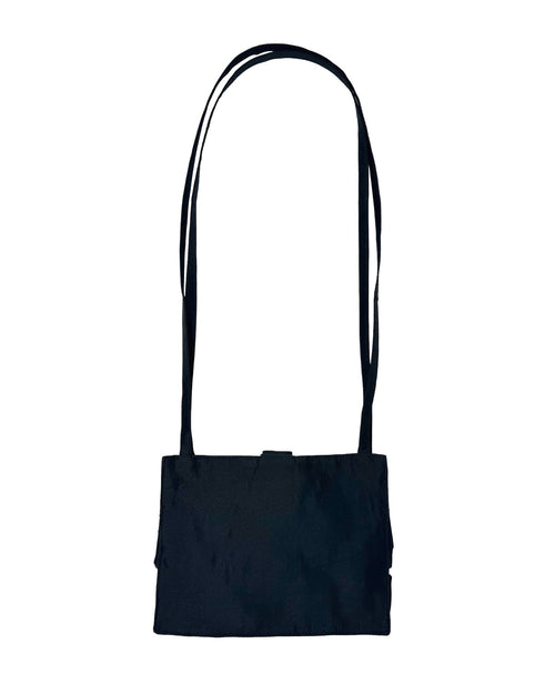 MINI LADY CROSSBODY BAG IN BLACK SILK