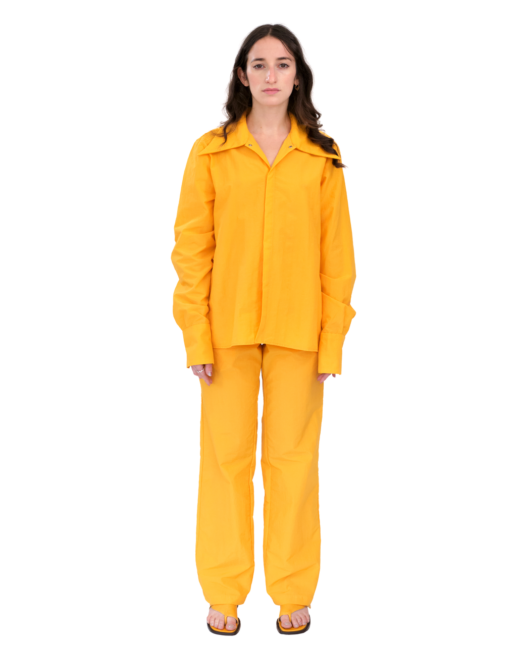EVERYONE PANT IN Mustard Nylon