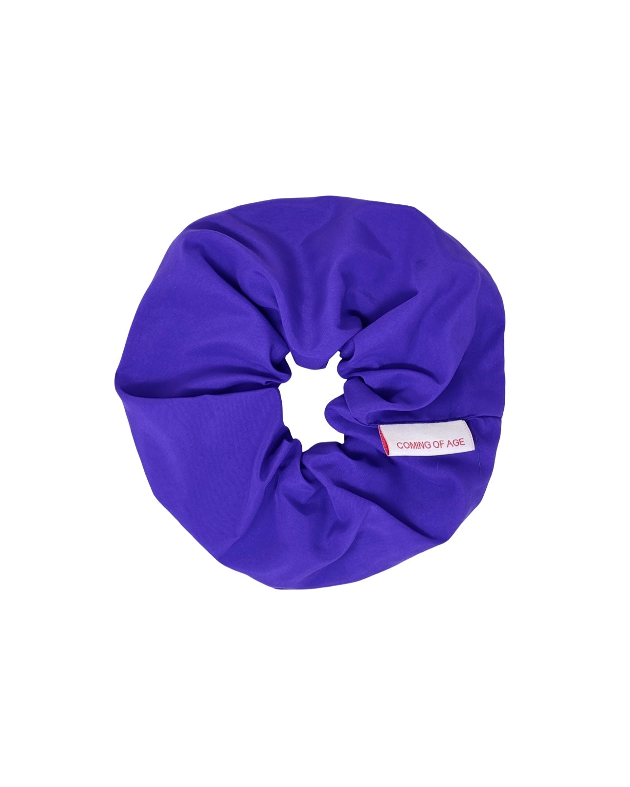 SCRUNCHIE IN PURPLE NYLON 