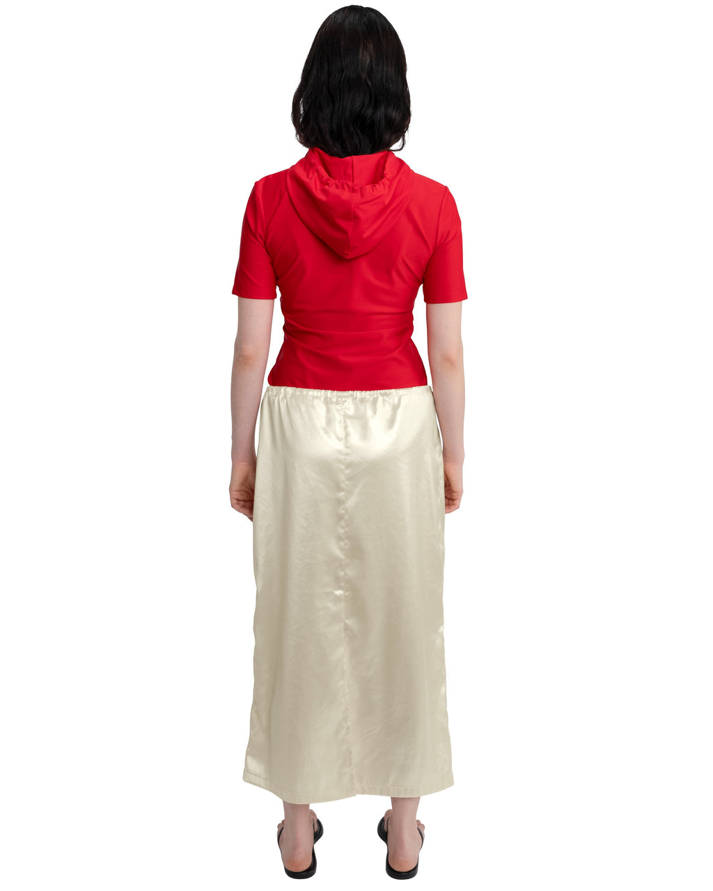 COA NYC | SS HOODIE IN RED RED SPANDEX