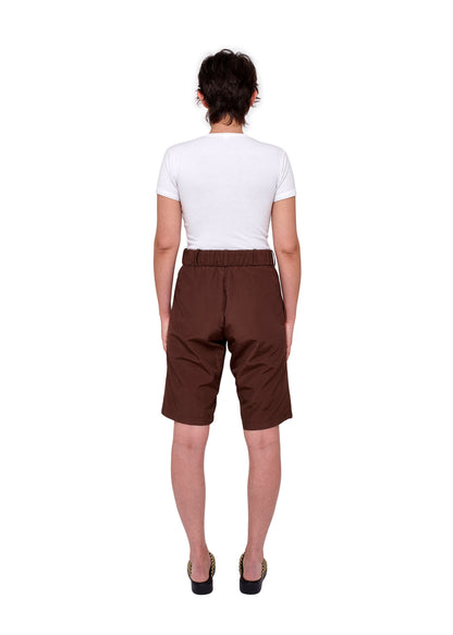 Chocolate Nylon Shorts