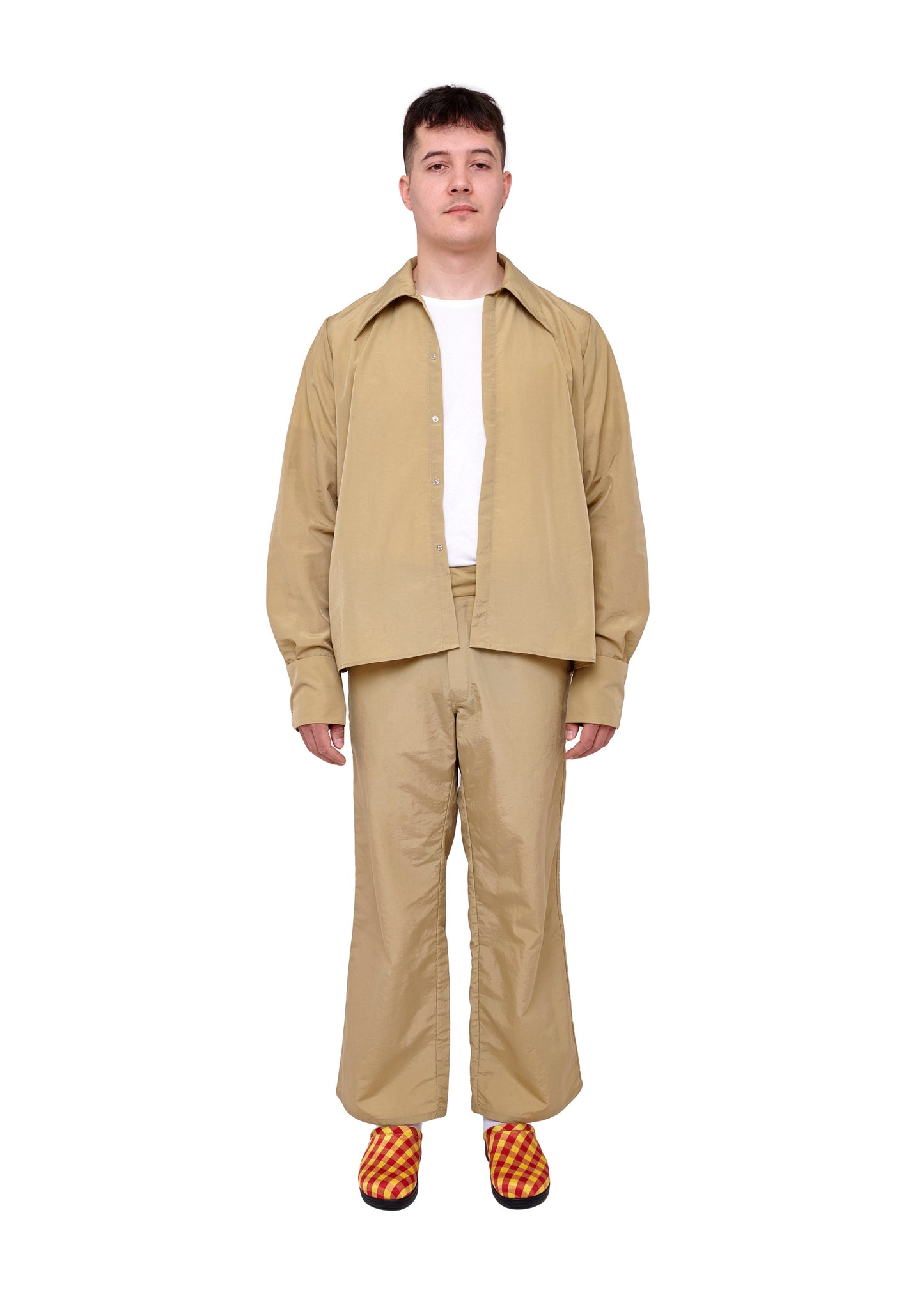 Tan Nylon Pants