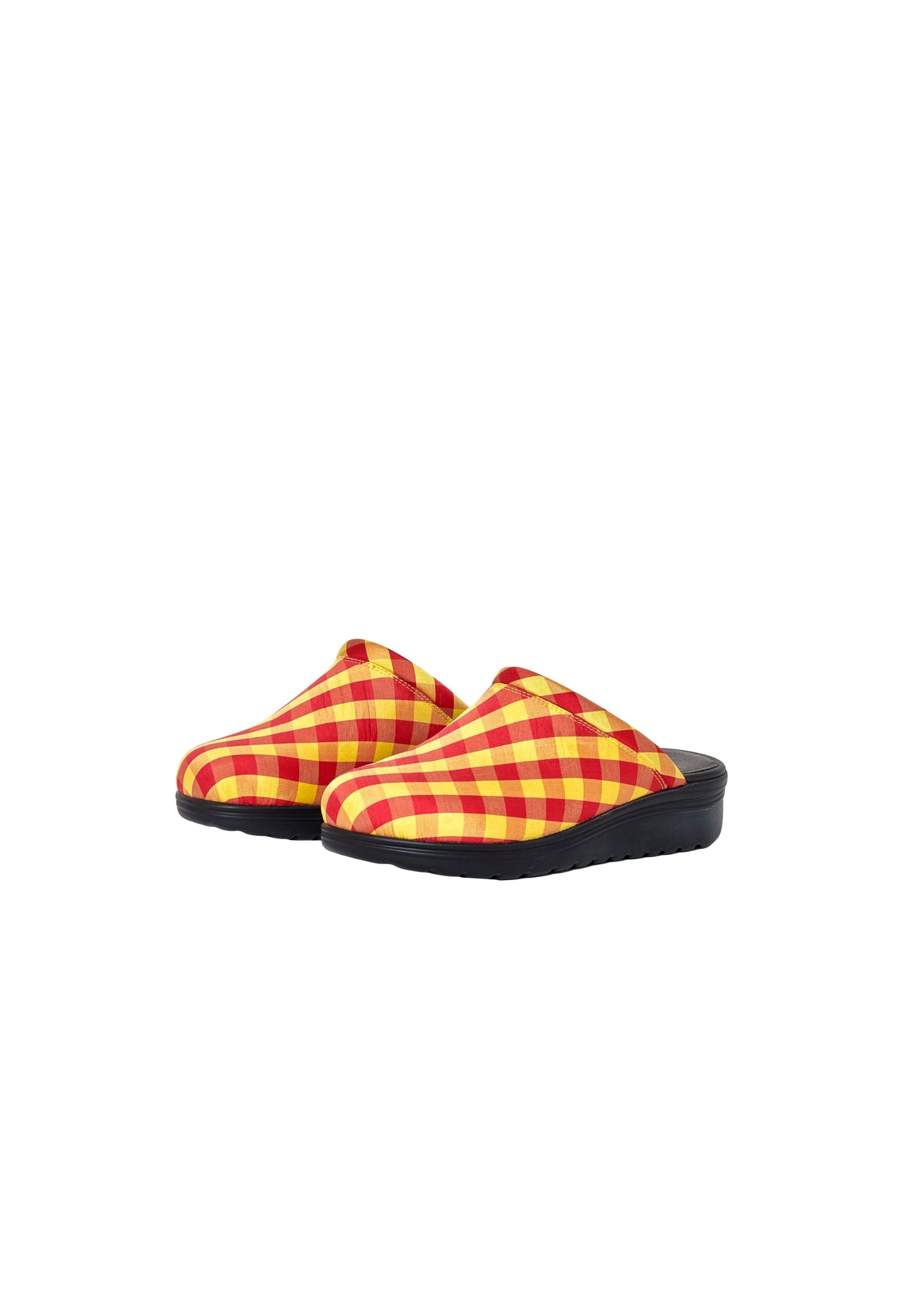 Gingham Red Yellow Clog