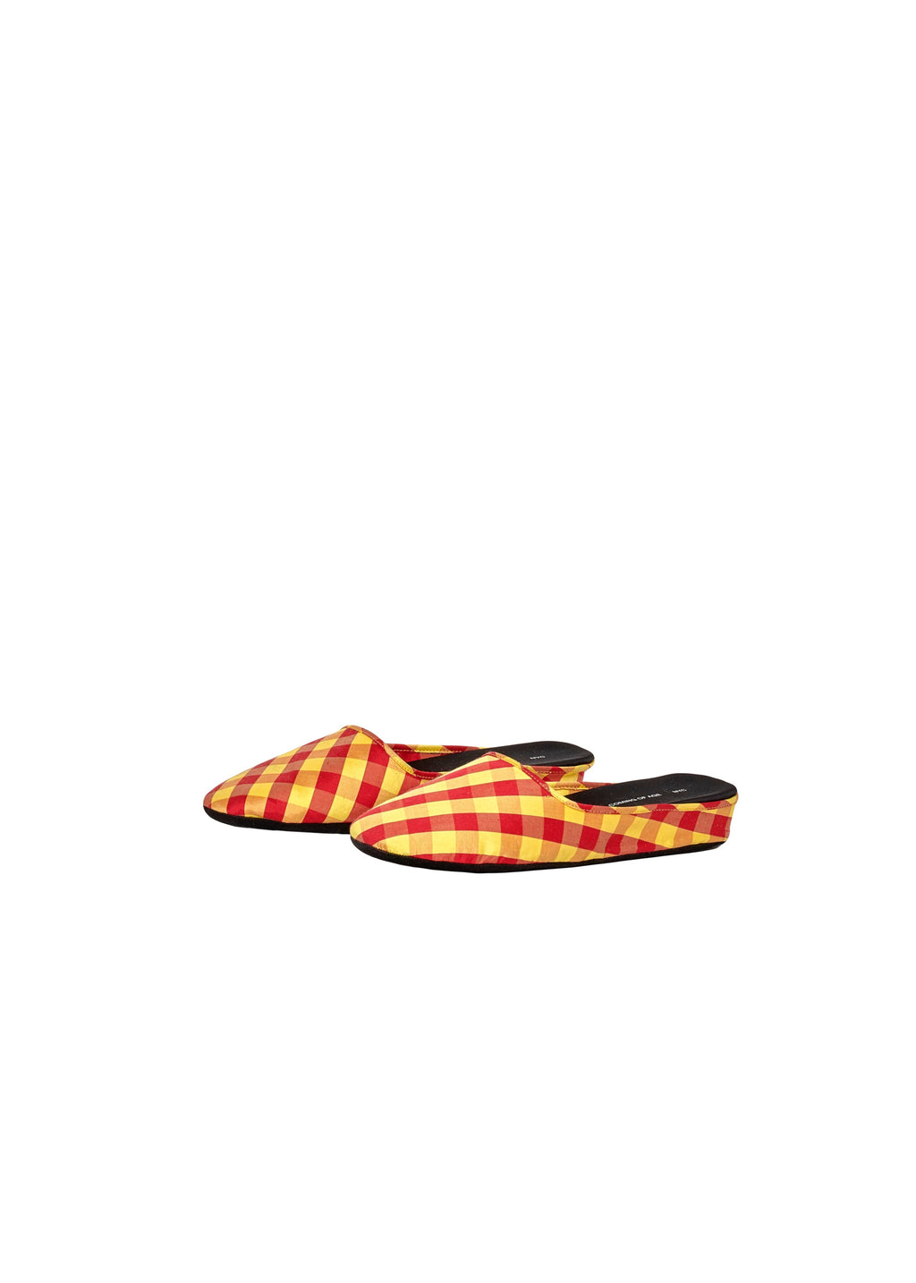 Gingham Red Yellow Slipper