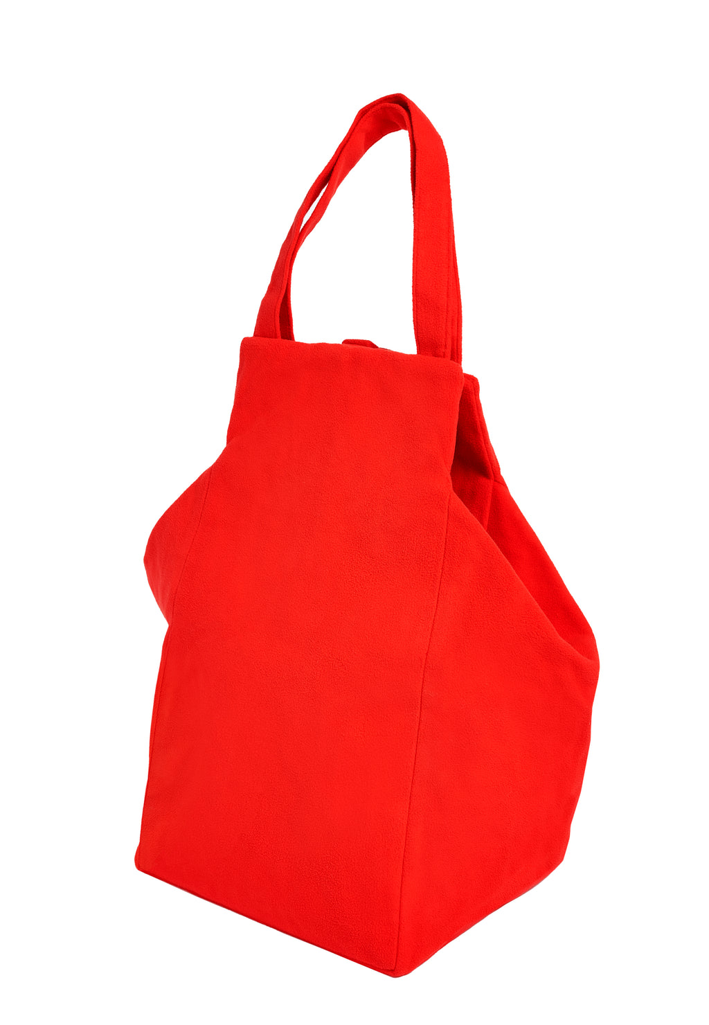 XL EVERYDAY BAG IN RED FLEECE