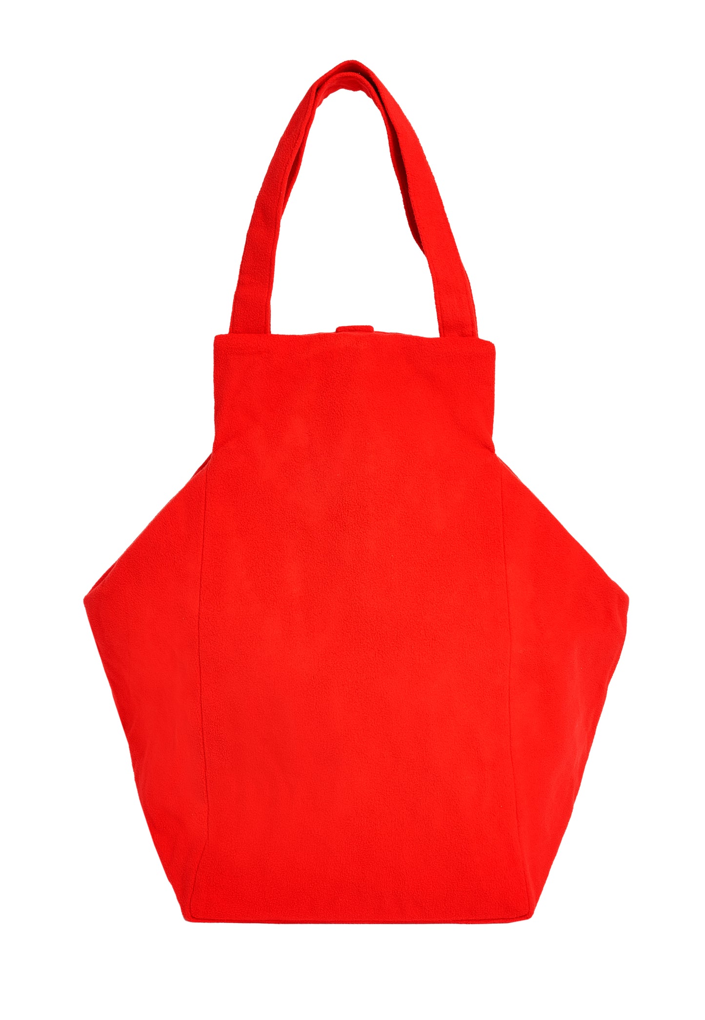 XL RED FLEECE EVERYDAY BAG