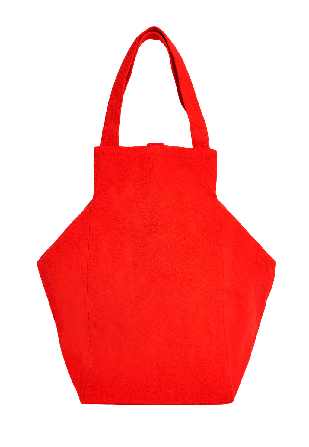 XL EVERYDAY BAG IN RED FLEECE