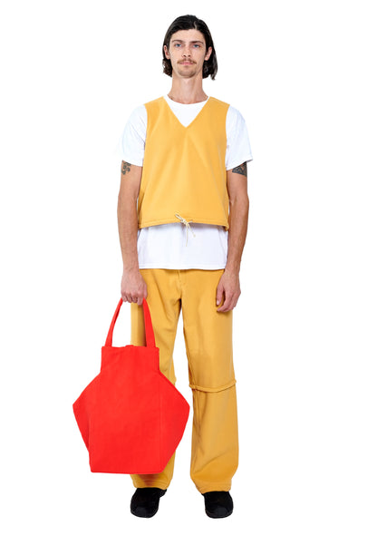 XL RED FLEECE EVERYDAY BAG