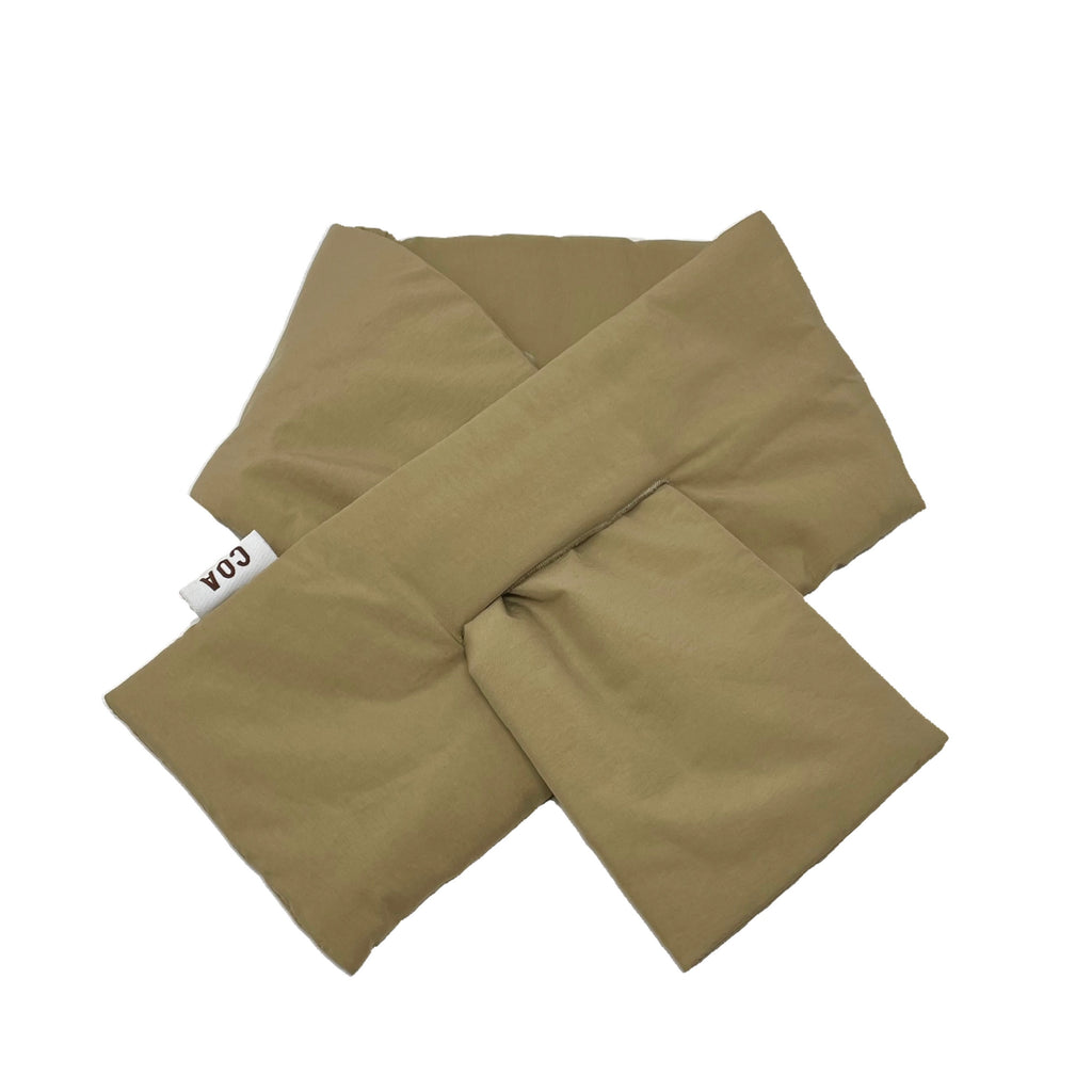 TAN NYLON PADDED SCARF