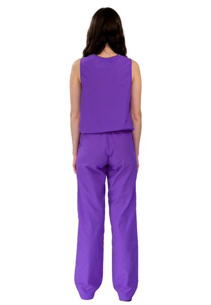 Purple Nylon Pants