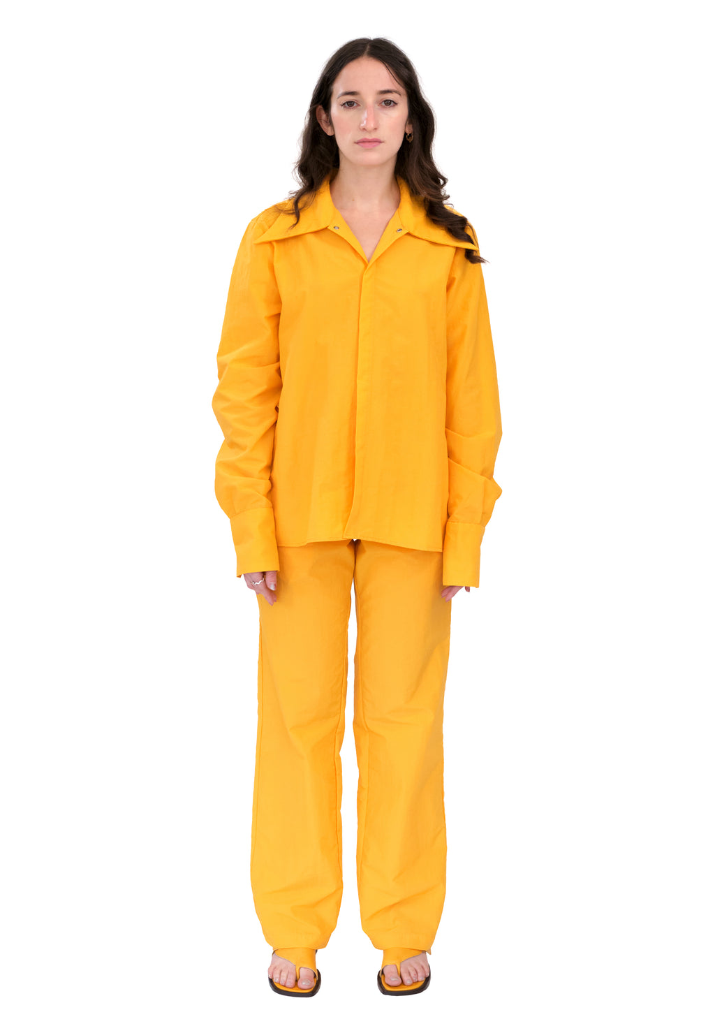 EVERYONE PANT IN Mustard Nylon